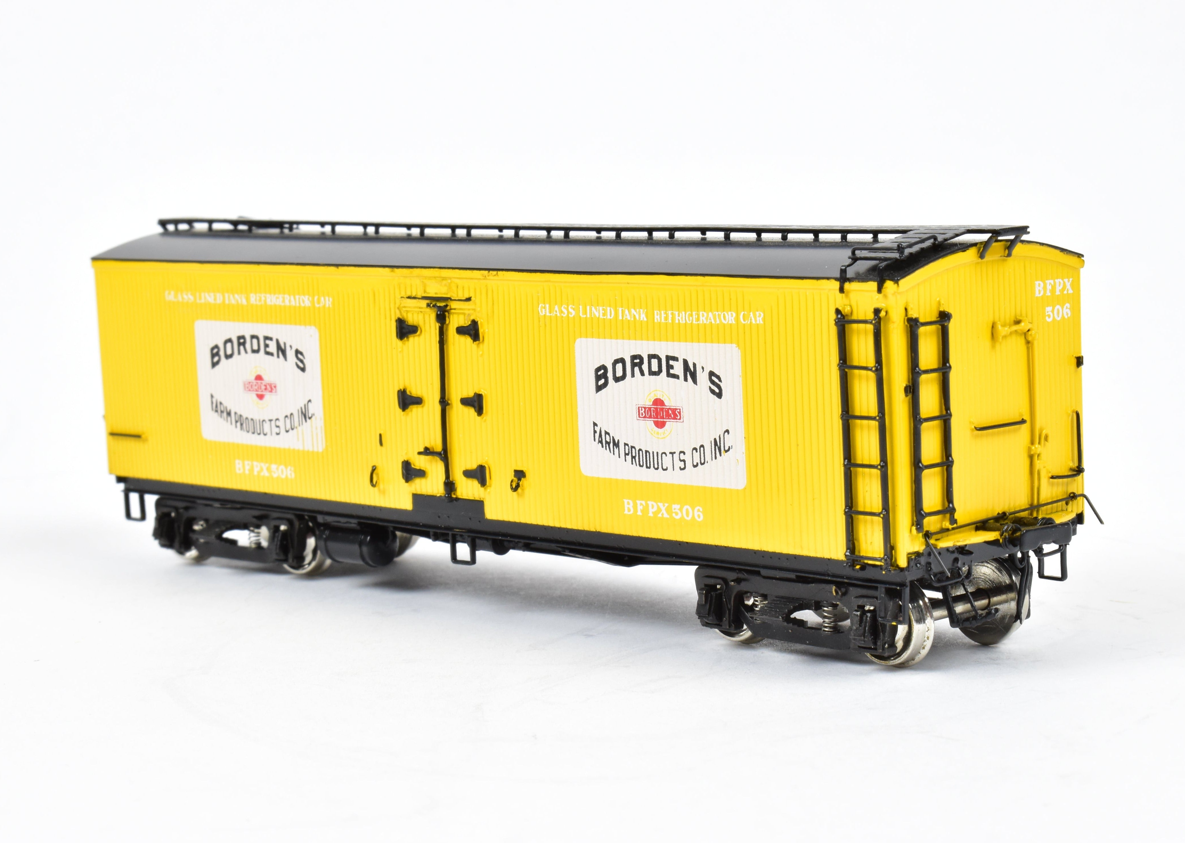 HO Scale Brass Precision Scale Co. Model Railroad 41' Pfaudler Wood Sheath Milk Car Bordens FP from Various Roads