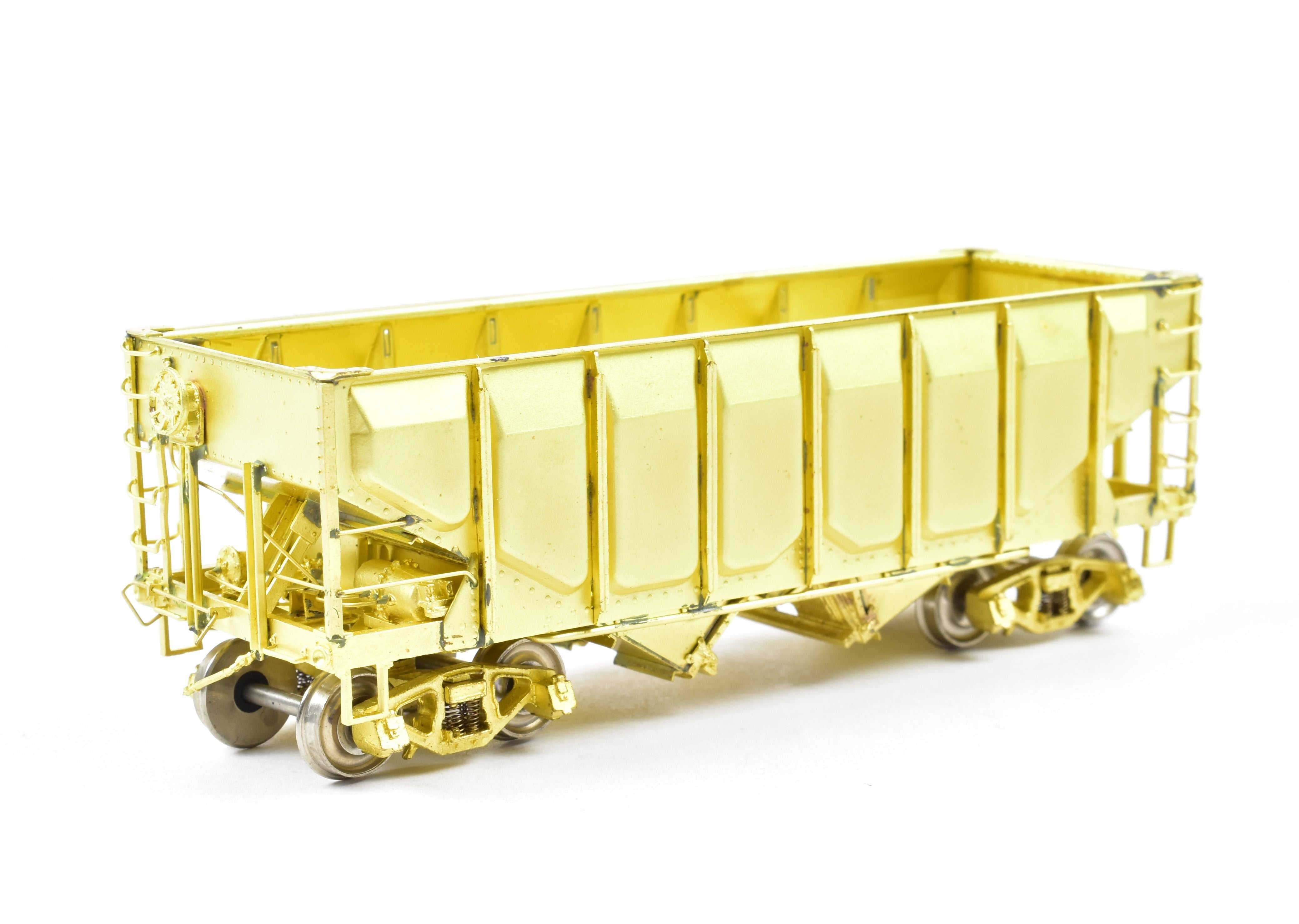 AWE Enterprises HO Brass 2-Bay Open Hopper with Frisco Panel Side