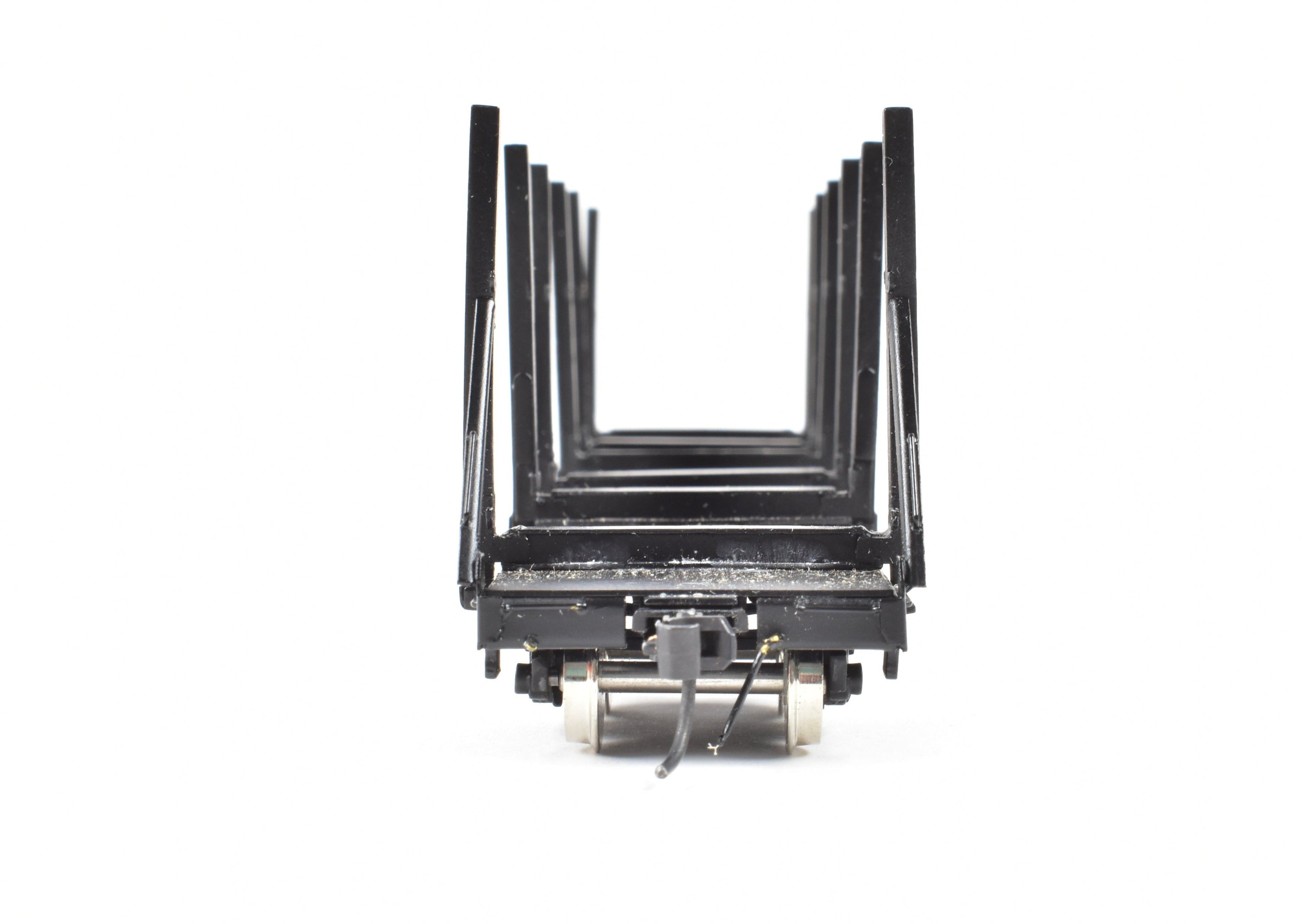 HO Brass Precision Scale Co. 100-Ton Black Log Car FP - Various Roads