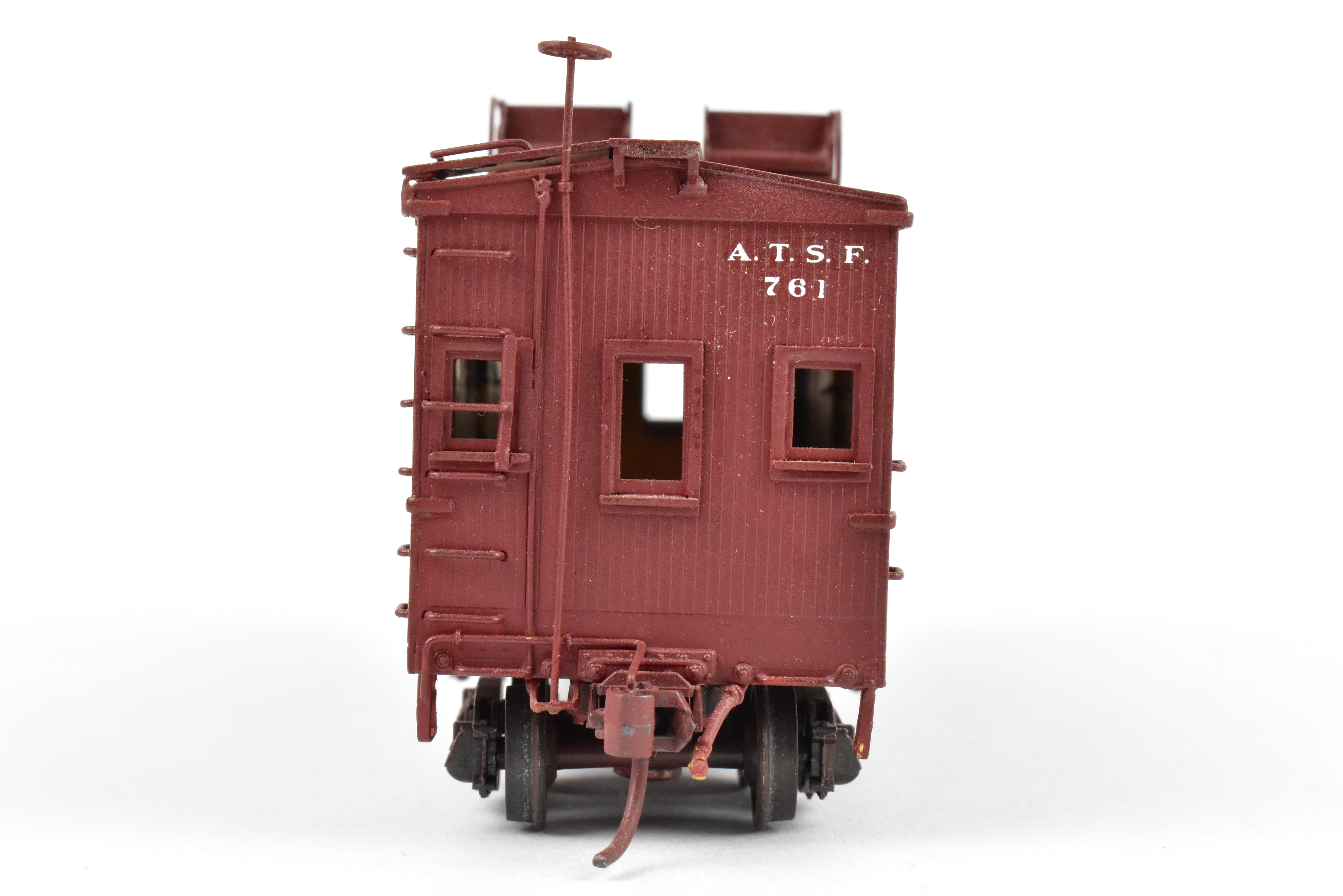 Custom Painted HO Brass Key Imports ATSF Santa Fe Caboose No. 761
