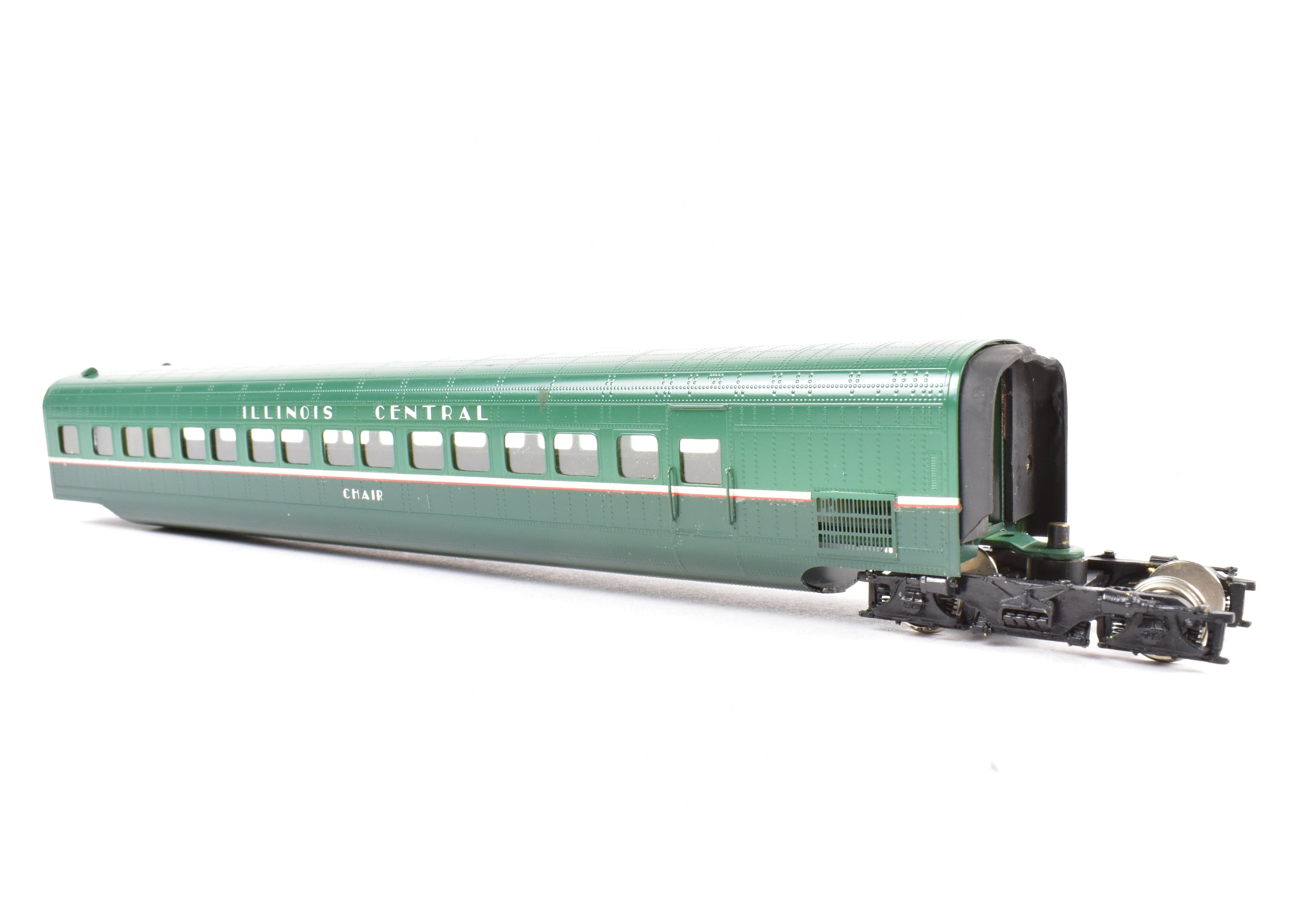 HO Brass CON OMI - Overland Models IC Illinois Central 5 - Car Articulated Factory - Painted Train Set