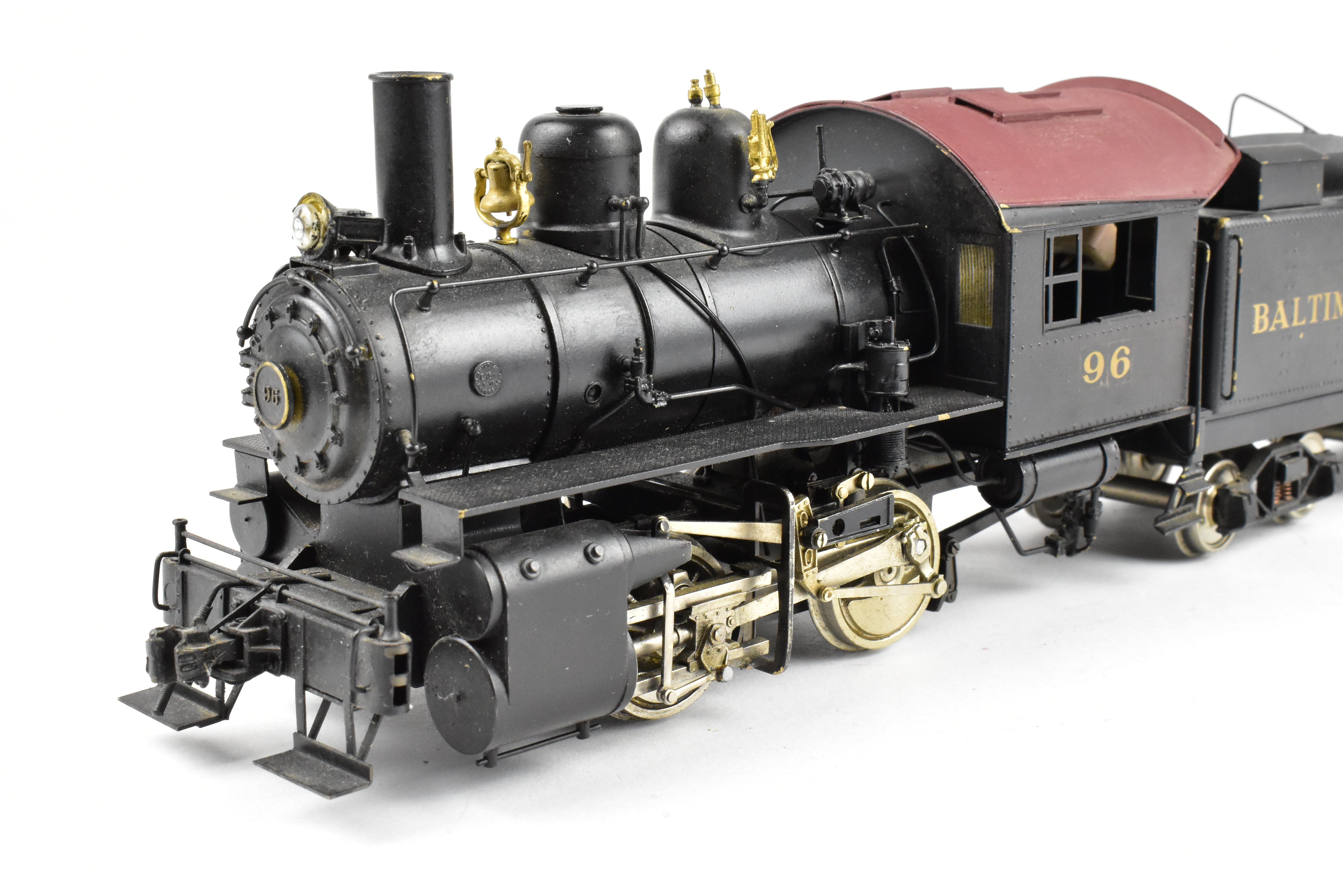 O Scale Brass Model Train - U.S. Hobbies B&O (Baltimore & Ohio) C-16 Class 0-4-0 CP Locomotive No. 96 Without Box