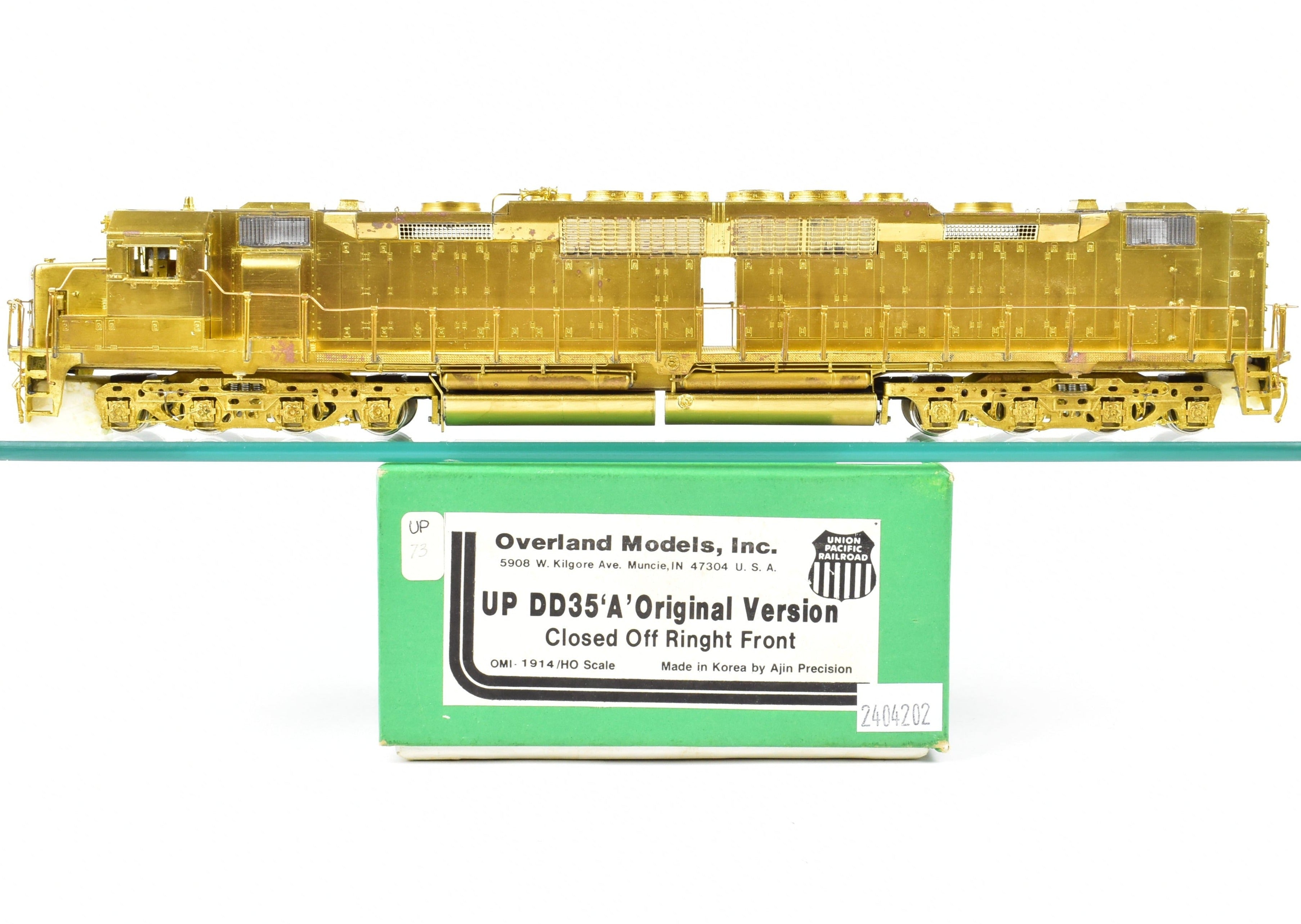 HO Scale Brass Model Train - Overland Models, Inc. (OMI) Union Pacific EMD DD - 35A Original Version from 1986 Run