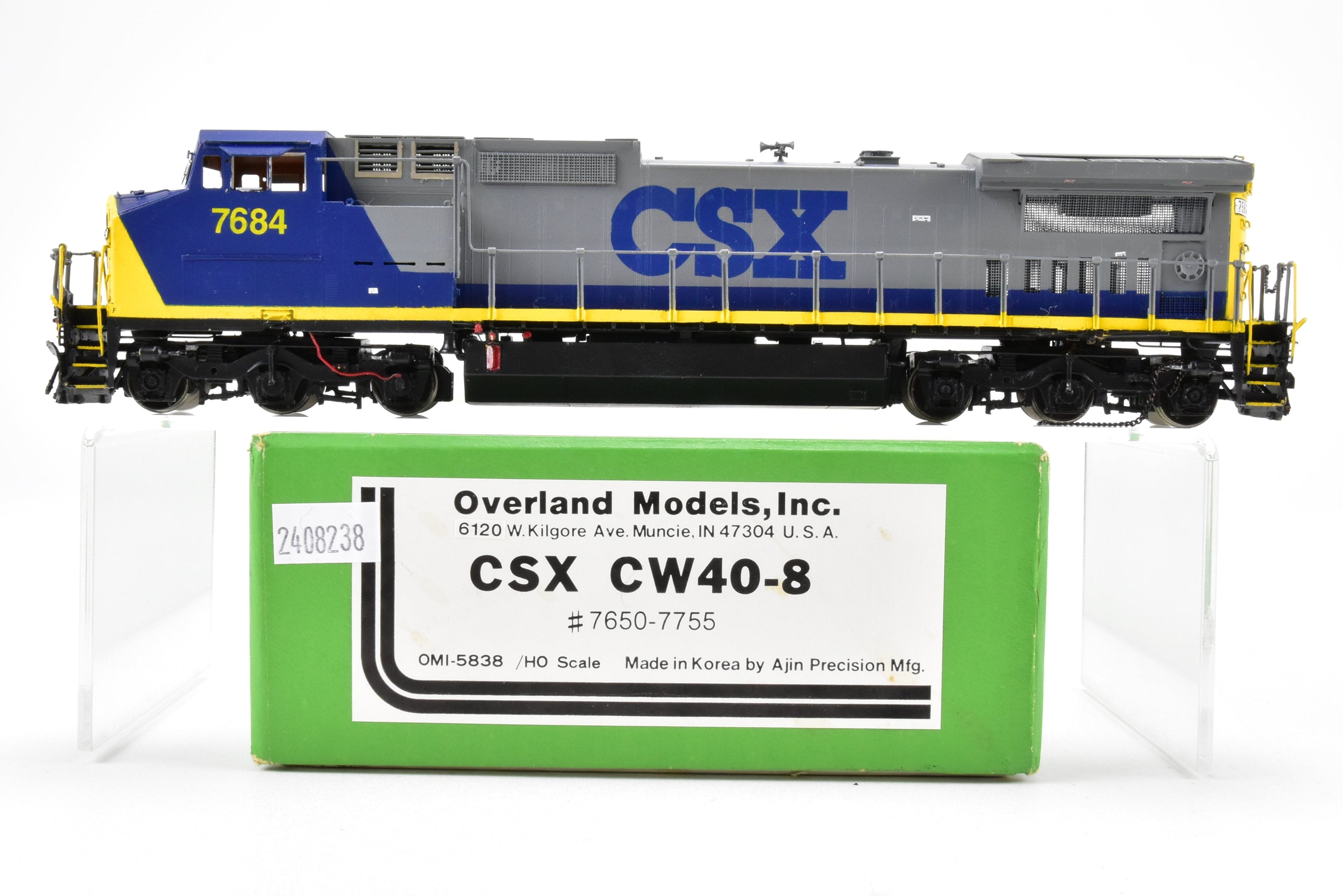 Brass OMI CSX Transportation GE CW40 - 8 Custom Painted #7684 by Overland Models