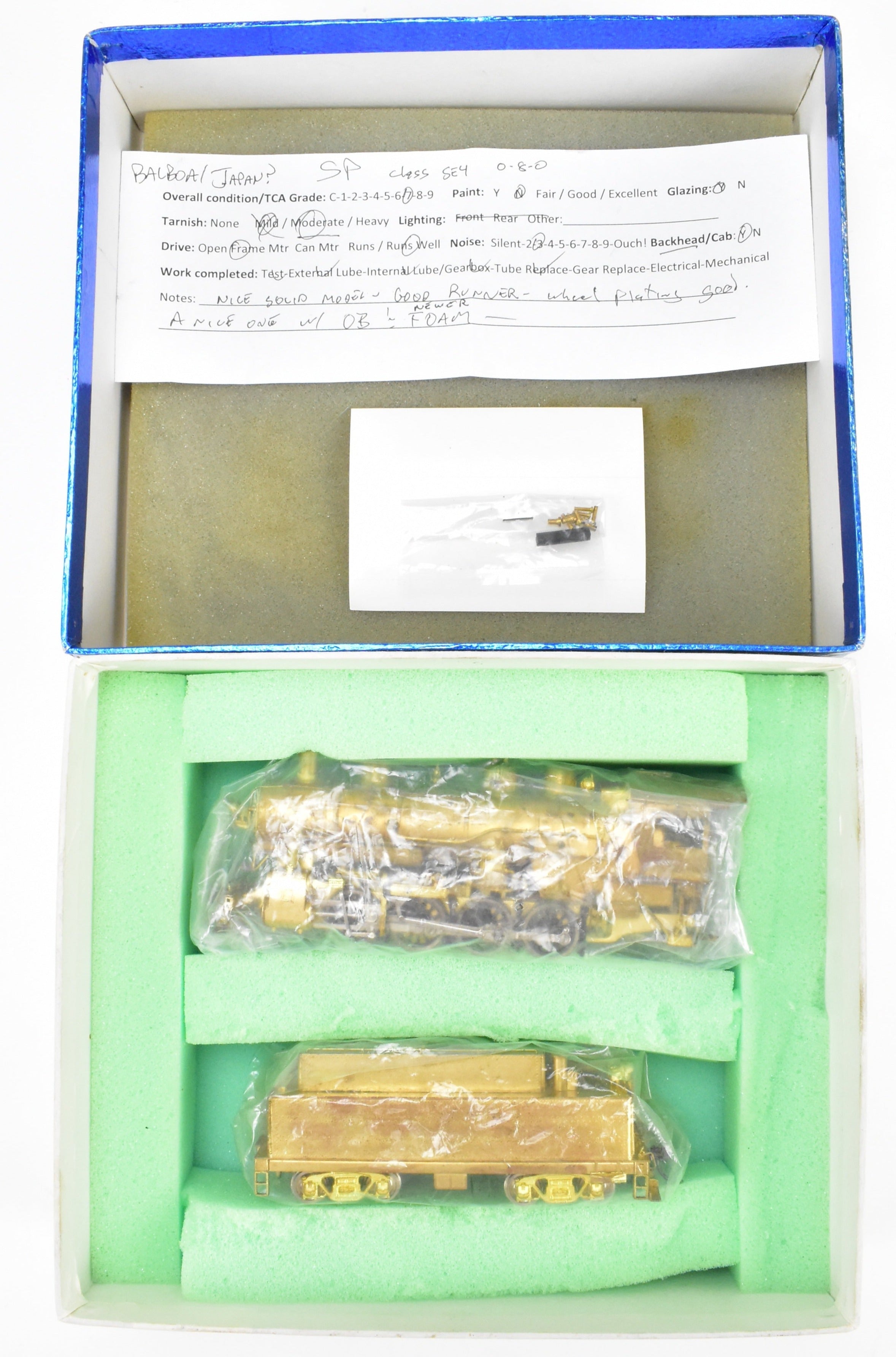 High - Quality HO Scale Brass Balboa Model Train - Southern Pacific Class SE - 4 0 - 8 - 0 Steam Locomotive