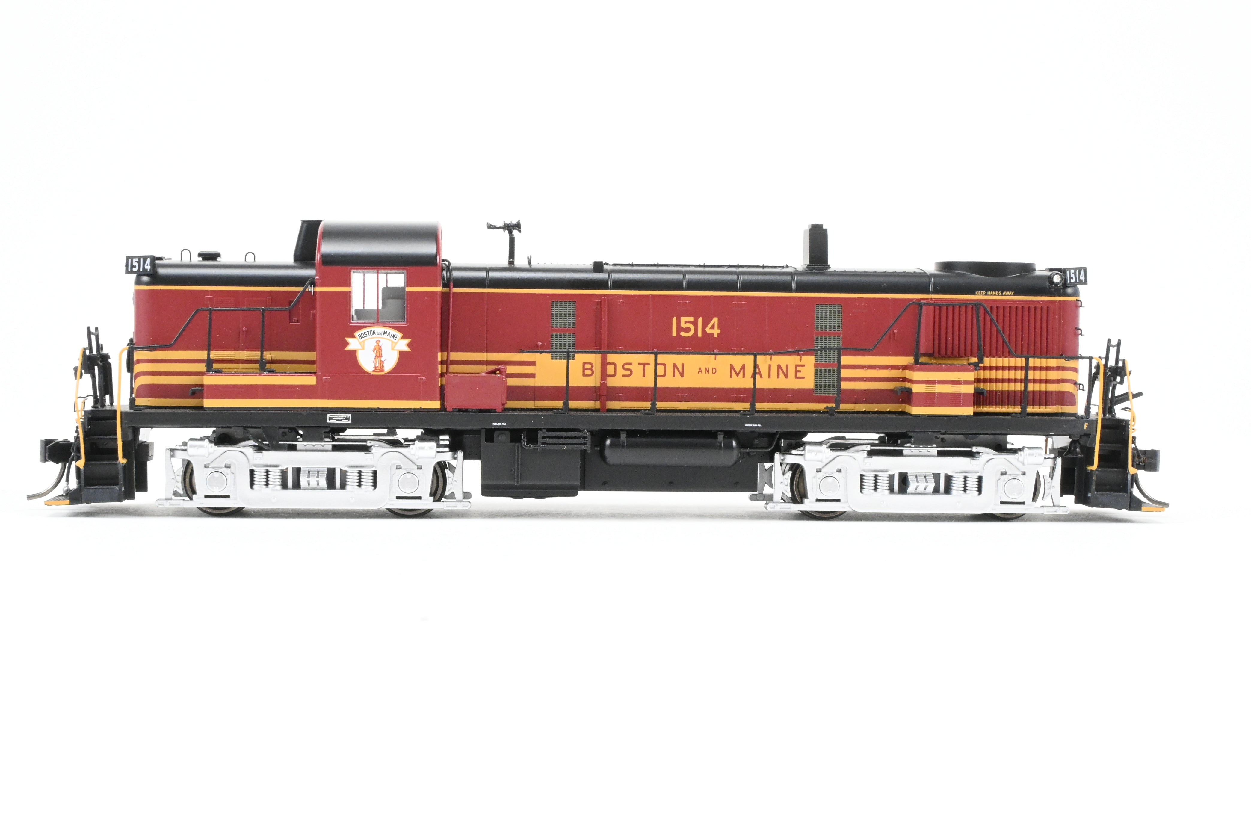 HO Scale Bowser Executive Line Boston & Maine Alco RS - 3 Phase III Model Train Engine with ESU DCC & Sound, Factory Painted as No. 1514