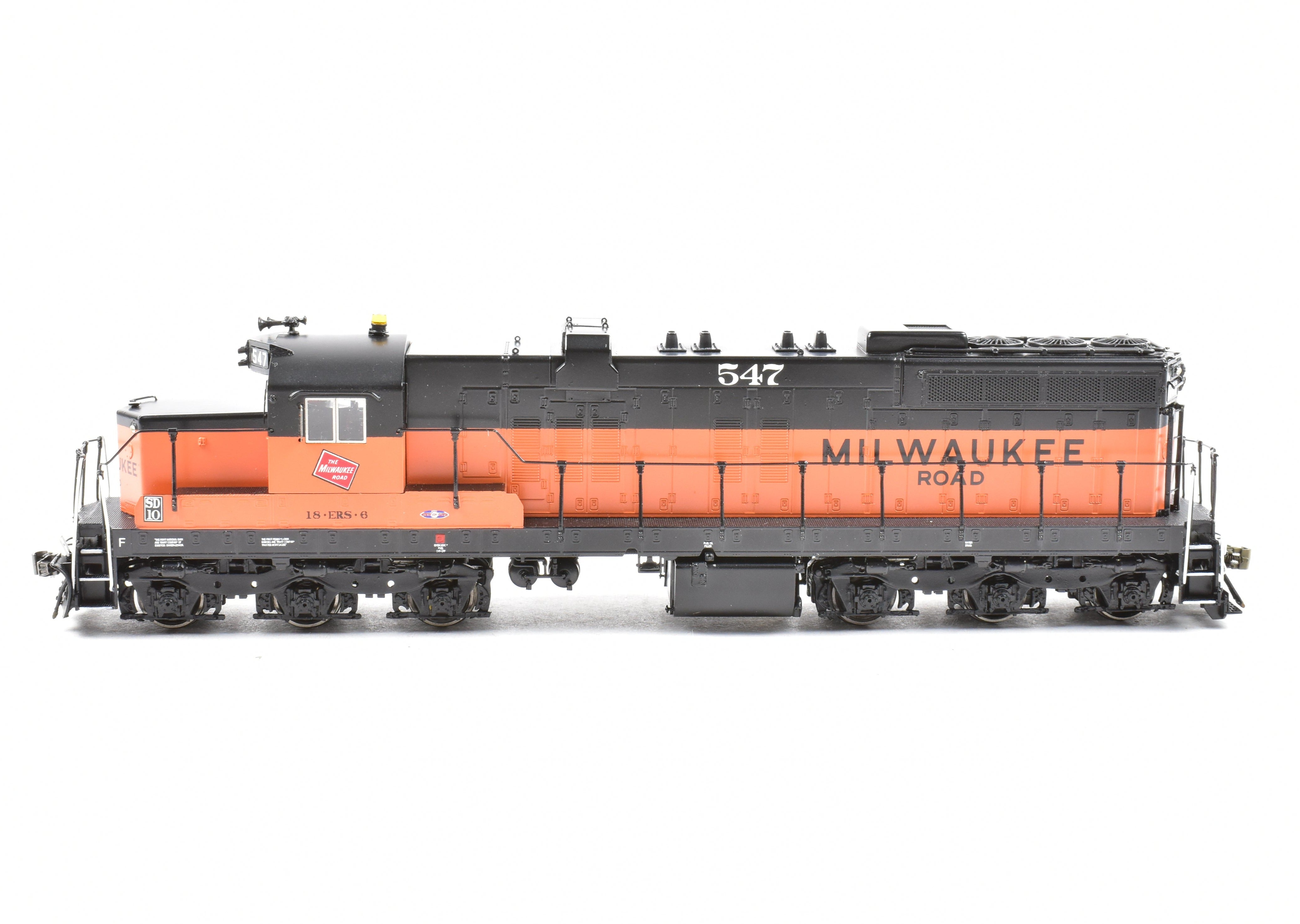 HO Scale Brass OMI Milwaukee Road EMD SD10 #547 Factory Painted with DCC