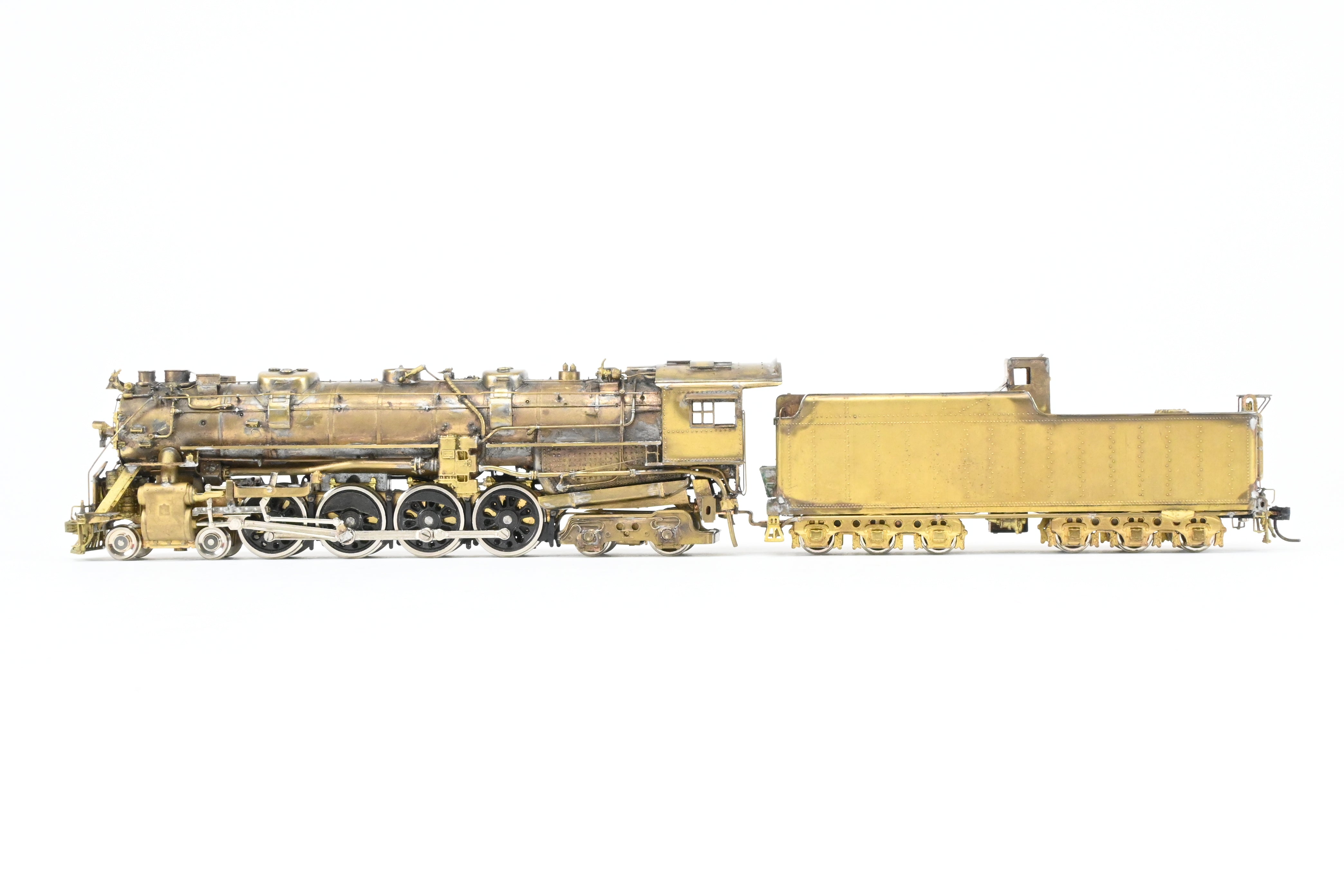 HO Scale Custom-Made Brass Model Train - Missouri Pacific 2100 Series 4-8-4 Locomotive, Specifically Built as No. 2104, a One-of-a-Kind Creation by Joe G. Collias
