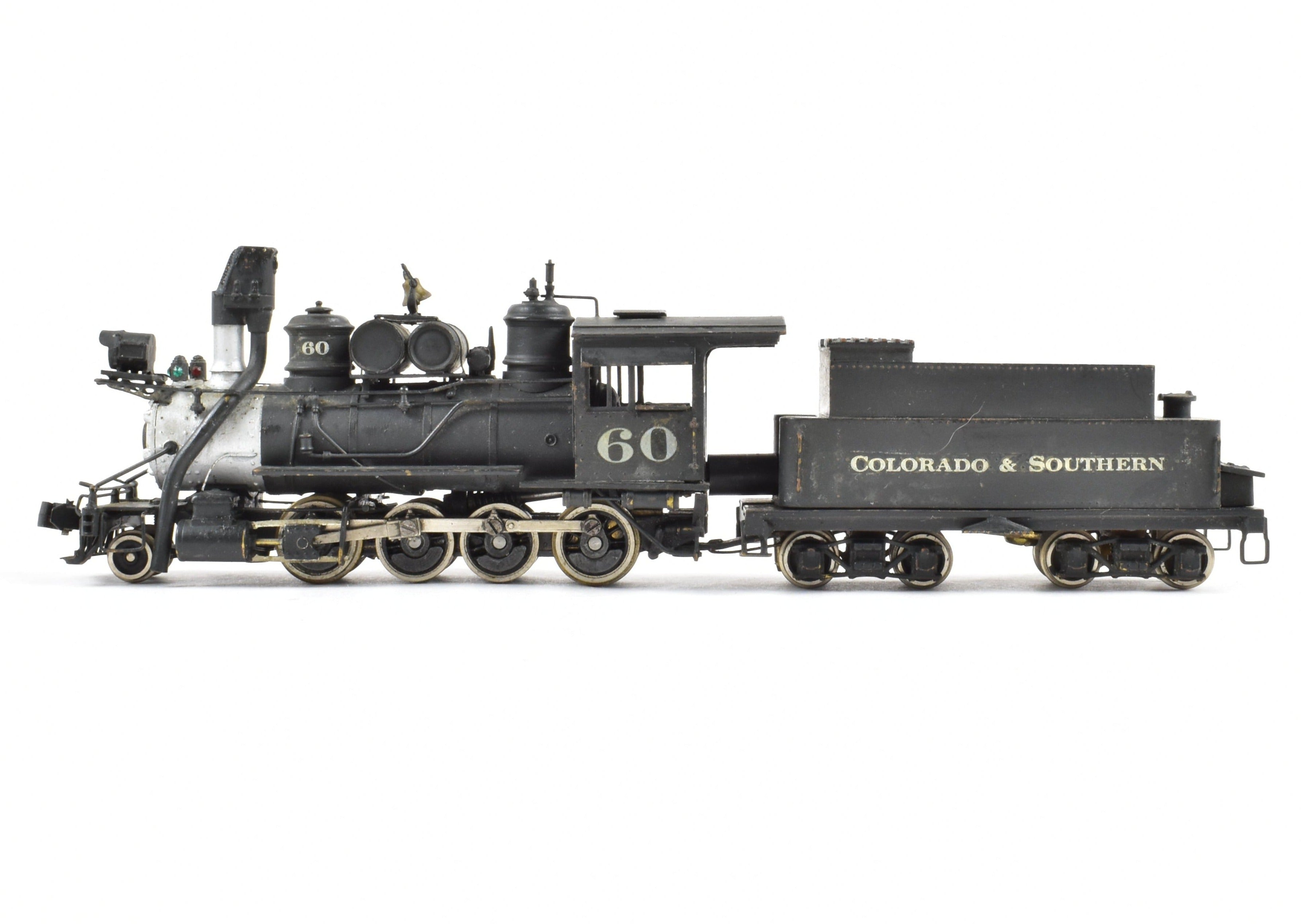 HOn3 Scale Brass Pacific Fast Mail (PFM) Model Train - United C&S - Colorado & Southern #60 2-8-0 Custom Painted Locomotive