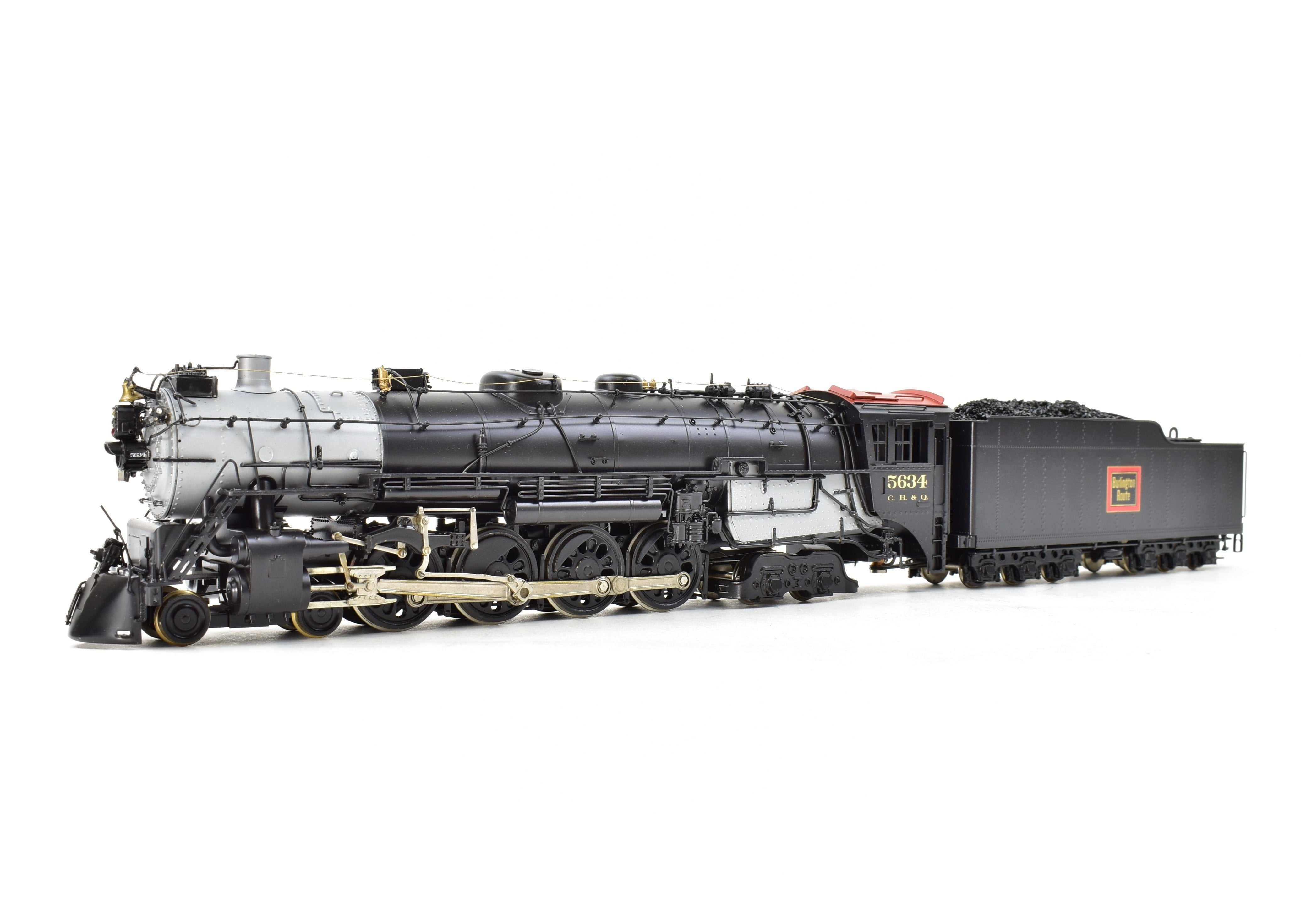 HO Scale Brass Pacific Fast Mail Model - Toby CB&Q Burlington Route 4-8-4 Class O-5a Crown Model Professionally Painted No. 5634