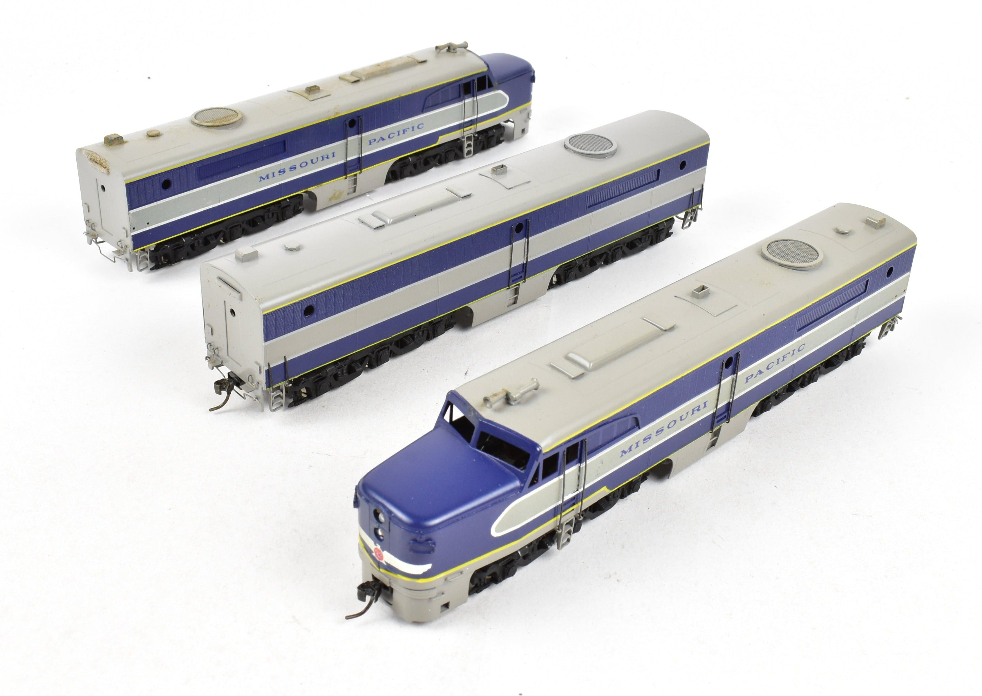 HO Scale Brass Balboa Missouri Pacific PA - 1 A - B - A Locomotive Set in As - Is Condition