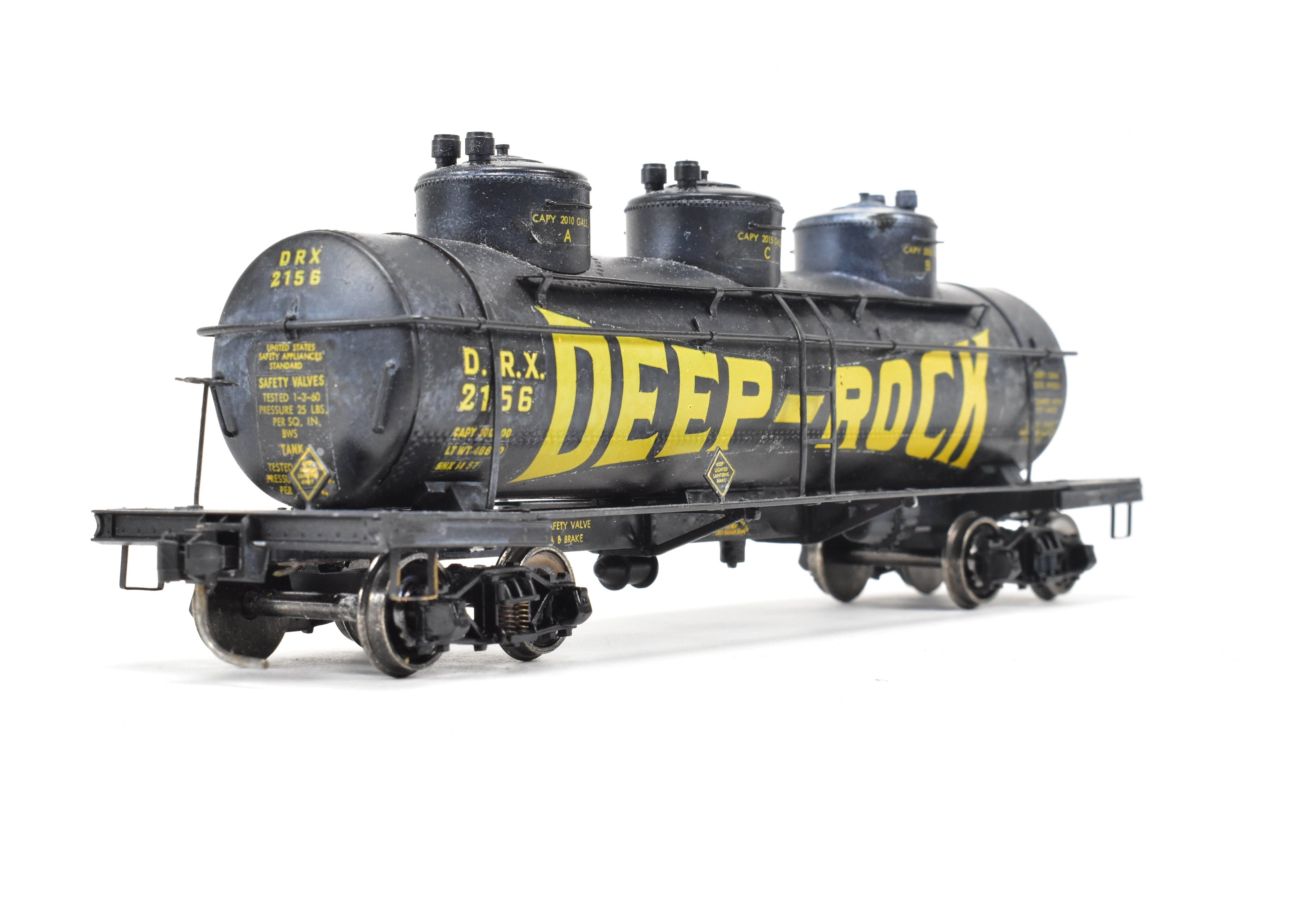 O Scale Brass Deep Rock 3 - Dome Tank Car with Kadee Couplers, No Original Box