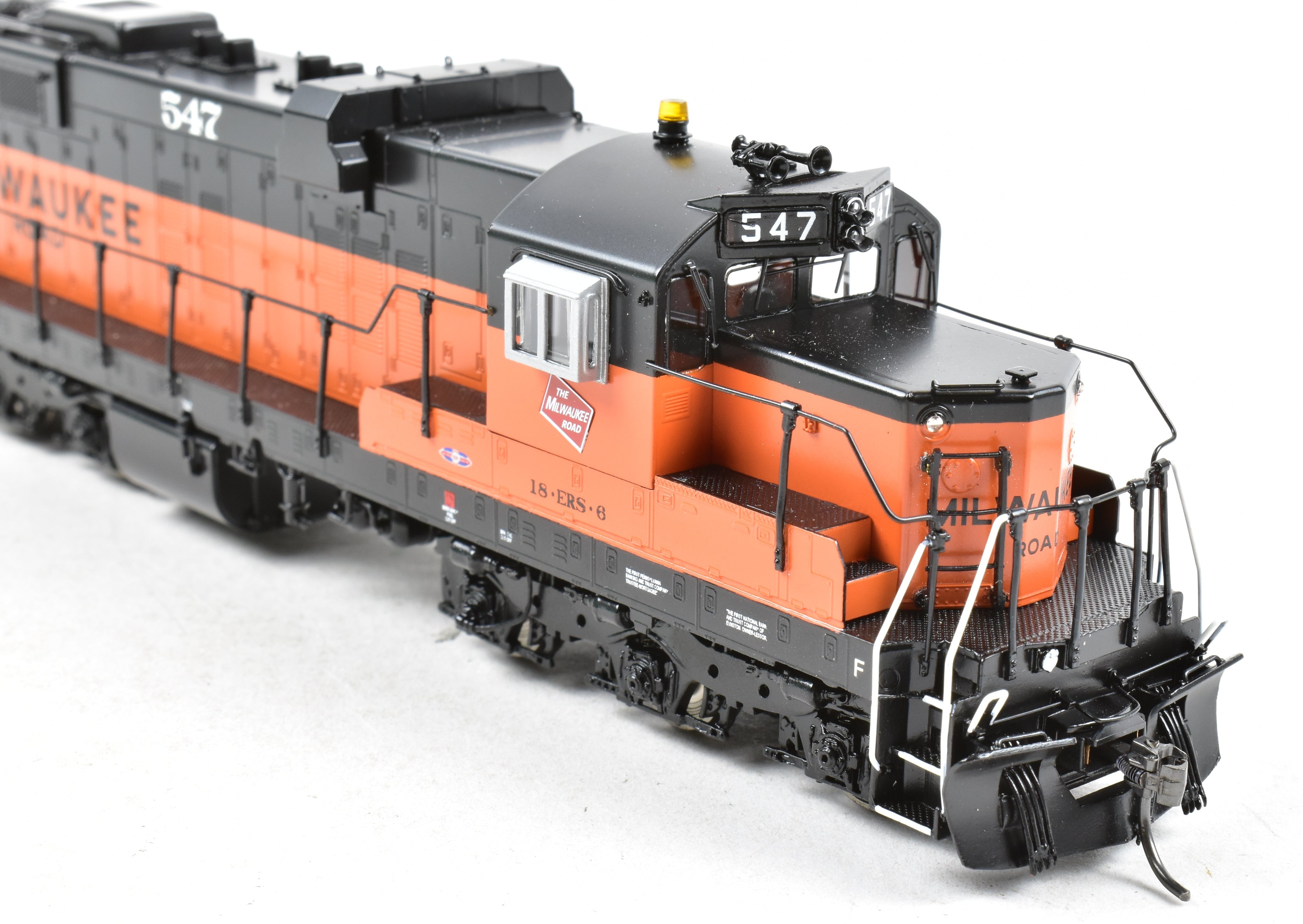 HO Scale Brass Diesel Locomotive - Overland Models, Inc. (OMI) Milwaukee Road EMD SD10 Factory Painted Model No. 547