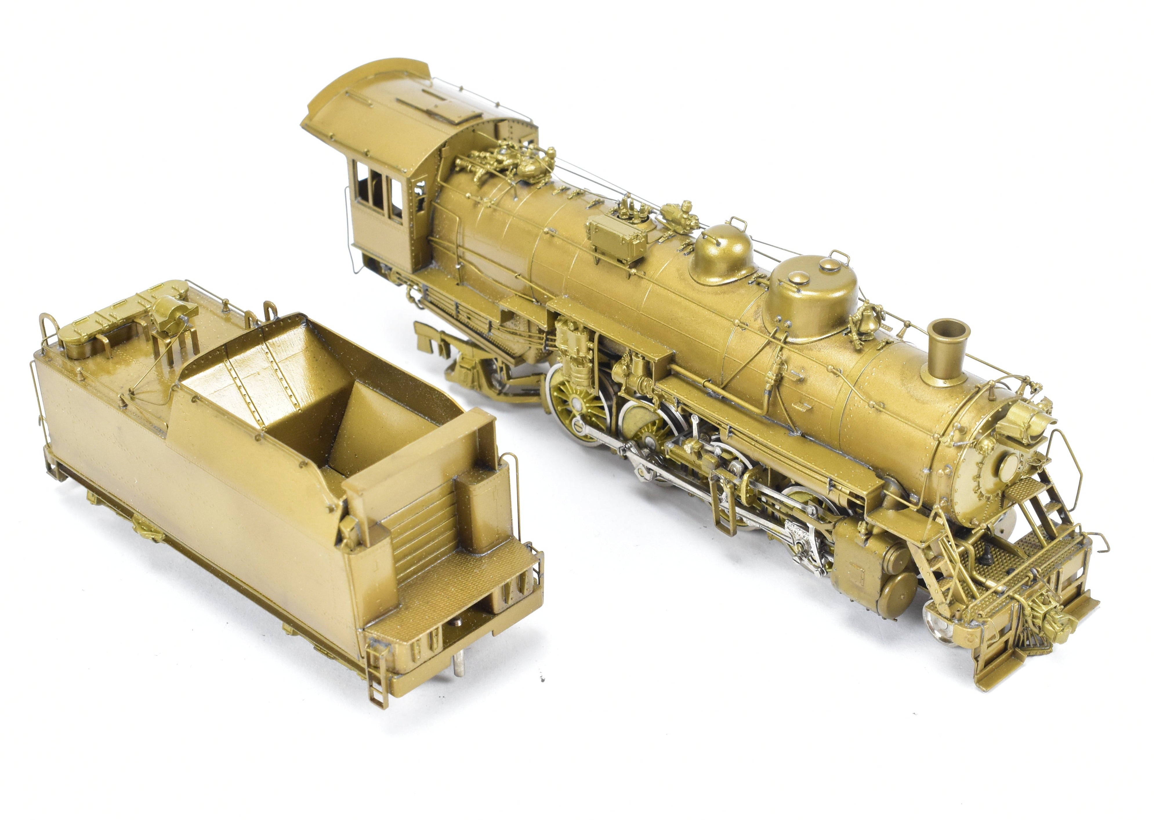HO Scale Brass Model of Oriental Limited CB&Q - Burlington Route O - 1a 2 - 8 - 2 Steam Locomotive