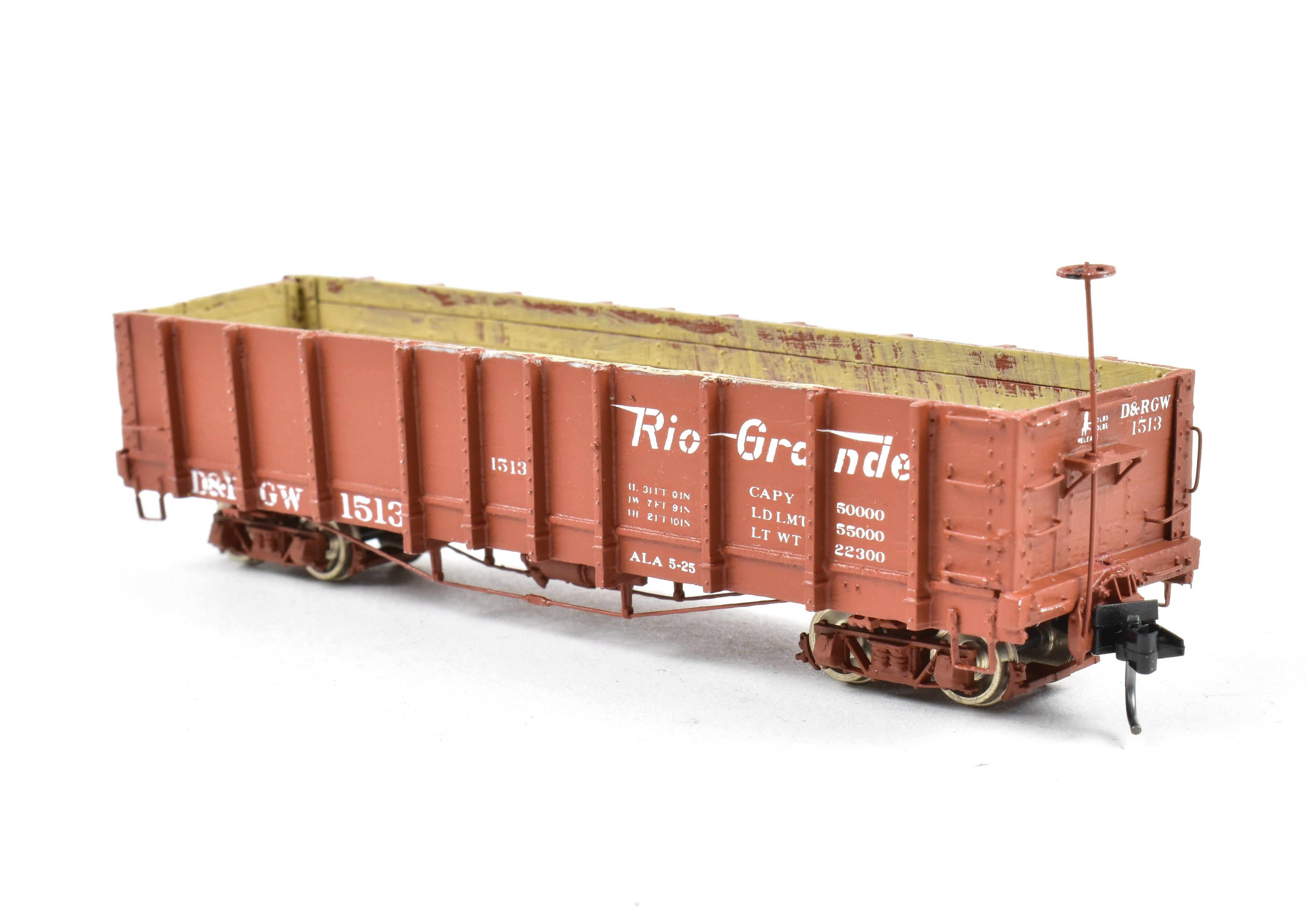 HOn3 Scale Custom - Built Denver & Rio Grande Western (D&RGW) Gondola Model of Leadville Supply Company from the 1940s, #1513