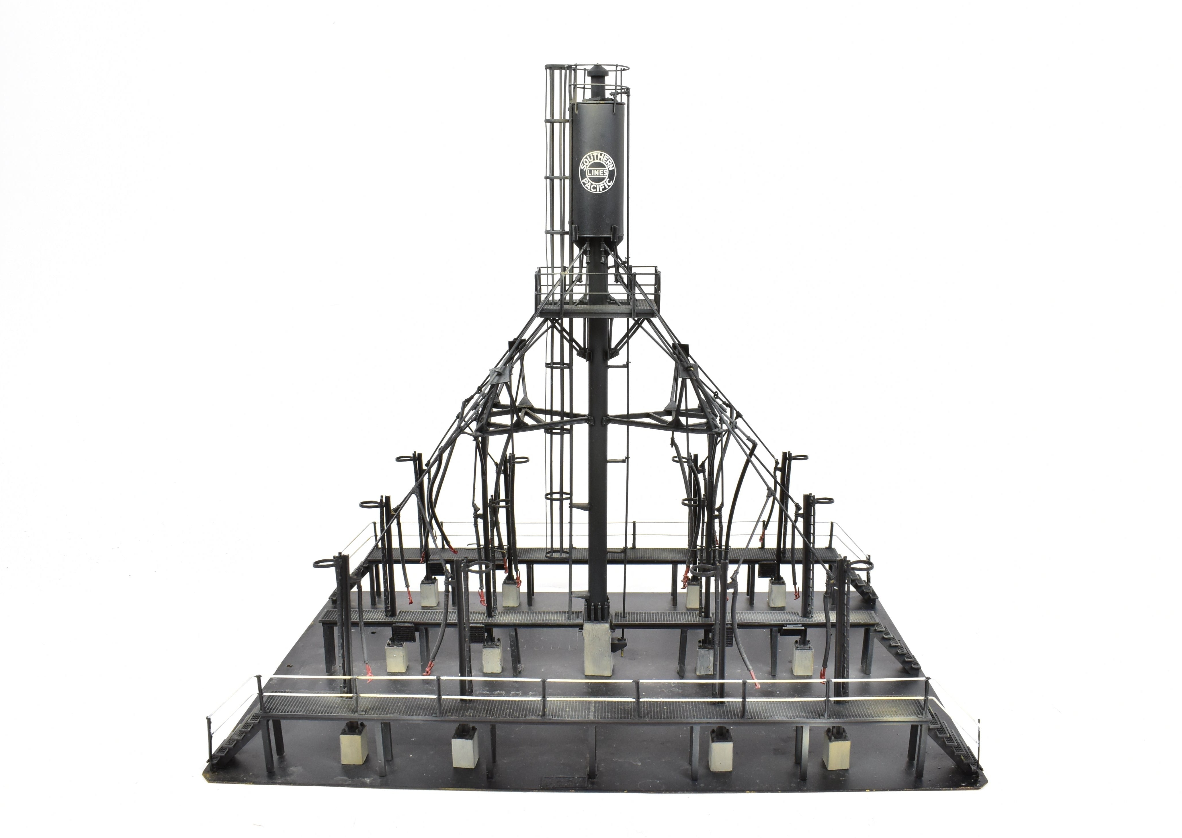 HO Scale Brass Sand Tower Model by Overland Models, Inc - Double 10 - Ton Sand Tower with Platforms for Southern Pacific and Various Railroads