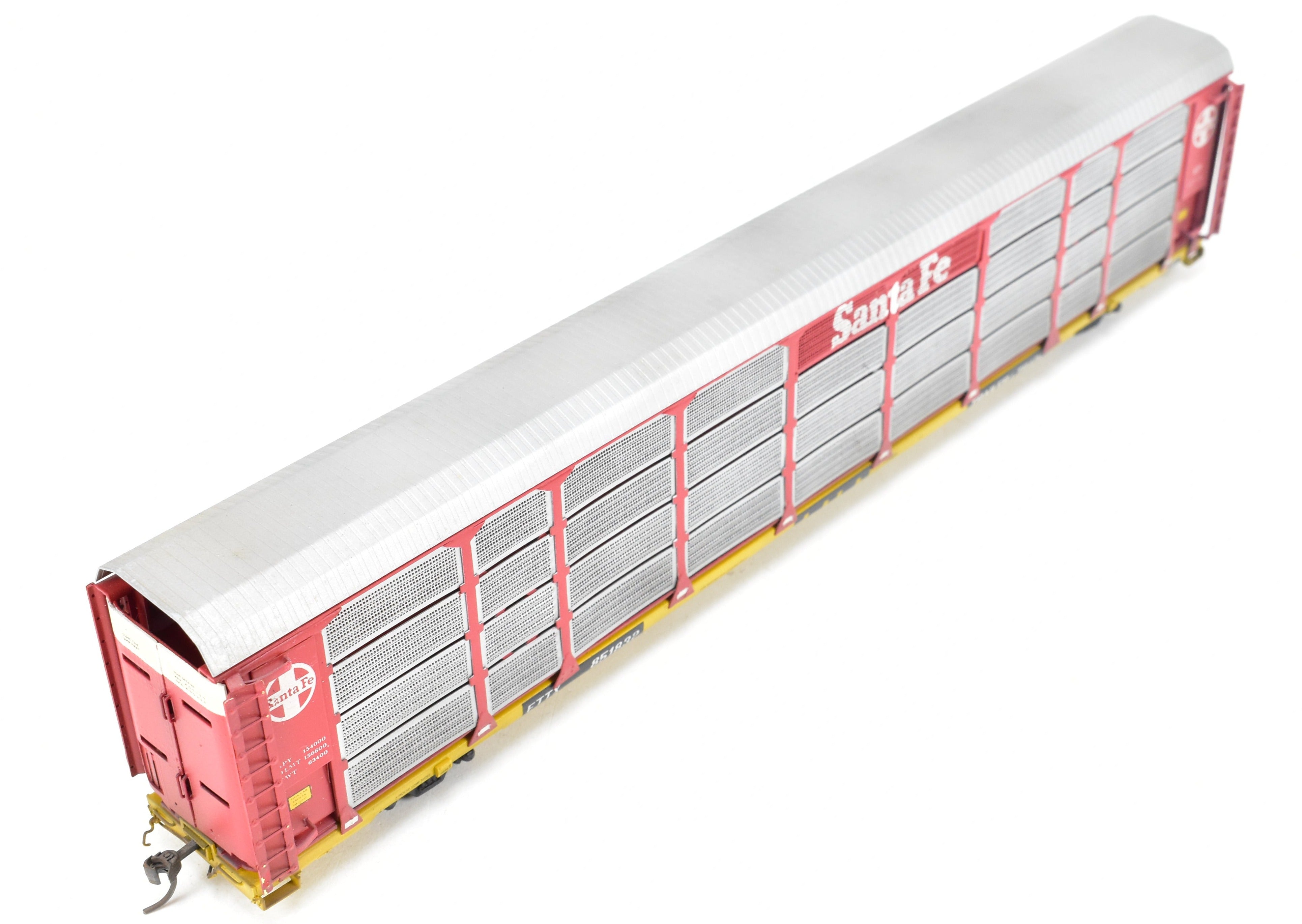 Custom Painted HO Brass Tri - Level Auto Rack No. 851832 by Overland Models