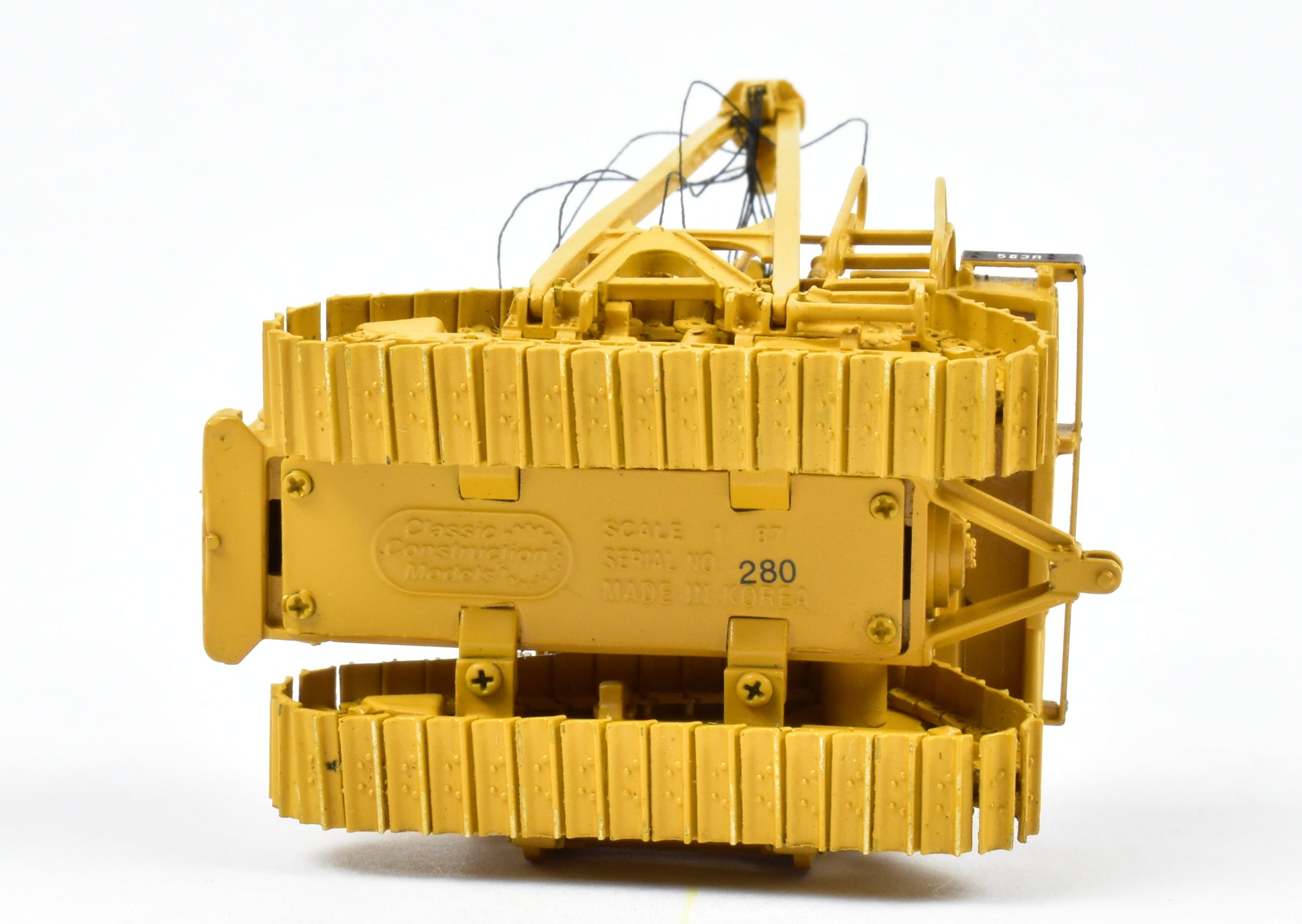 High - Quality HO Scale Brass Construction Model - Factory - Painted Caterpillar 583R Pipelayer by CON CCM Models