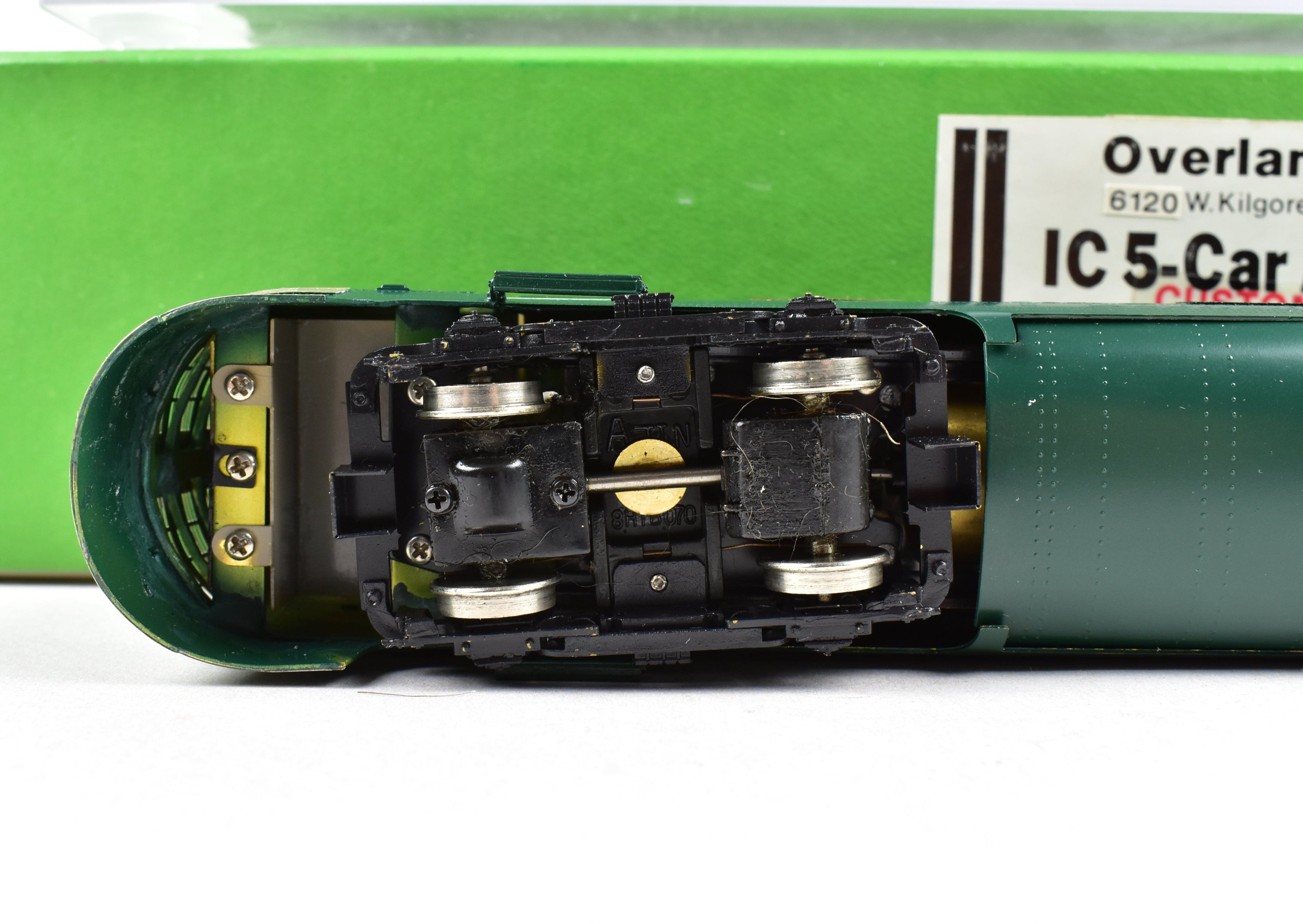 HO Brass CON OMI - Overland Models IC Illinois Central 5 - Car Articulated Factory - Painted Train Set