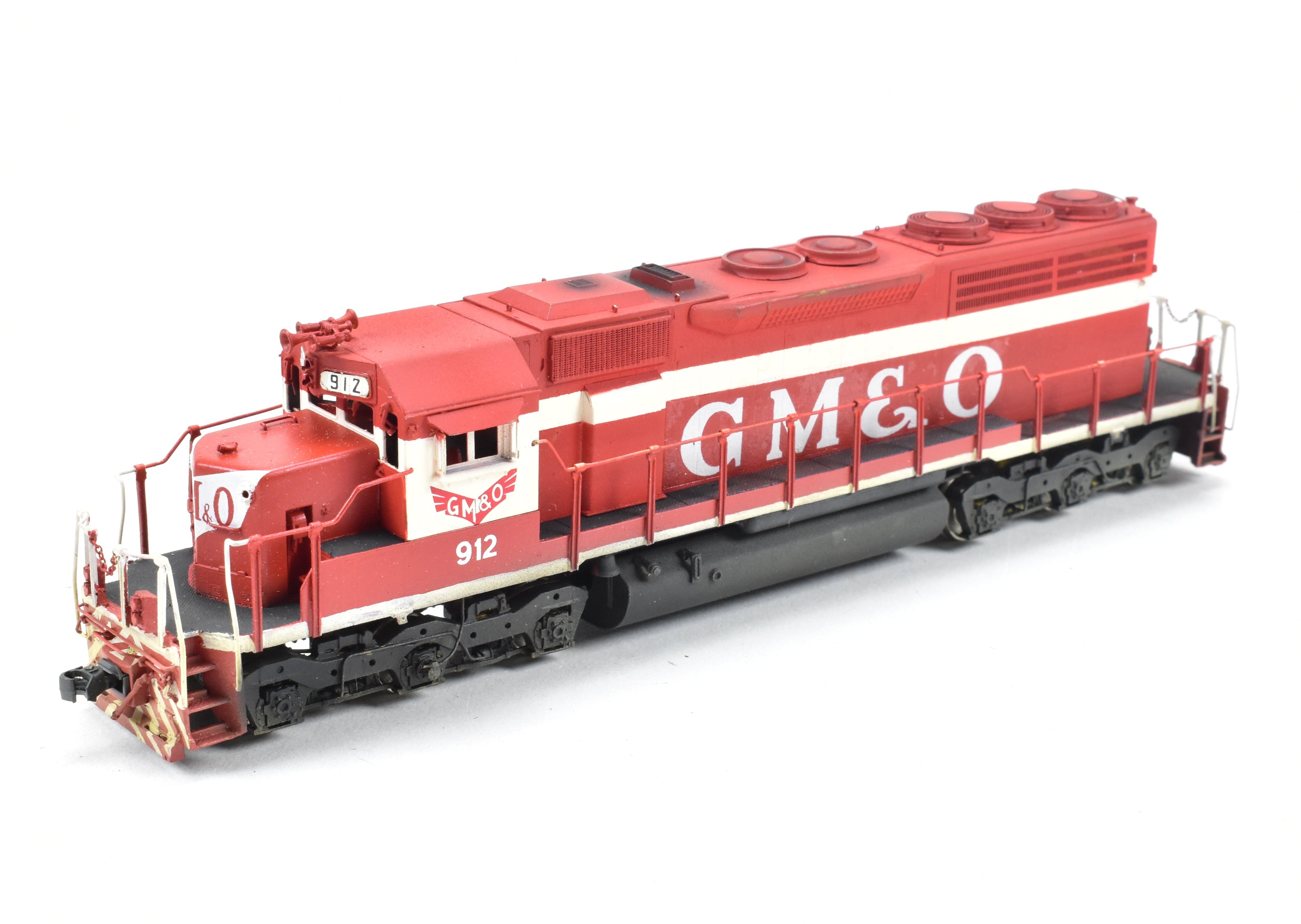 HO Scale Brass GM&O EMD SD40 C/P No. 912 by Overland Models w/ Light Weathering