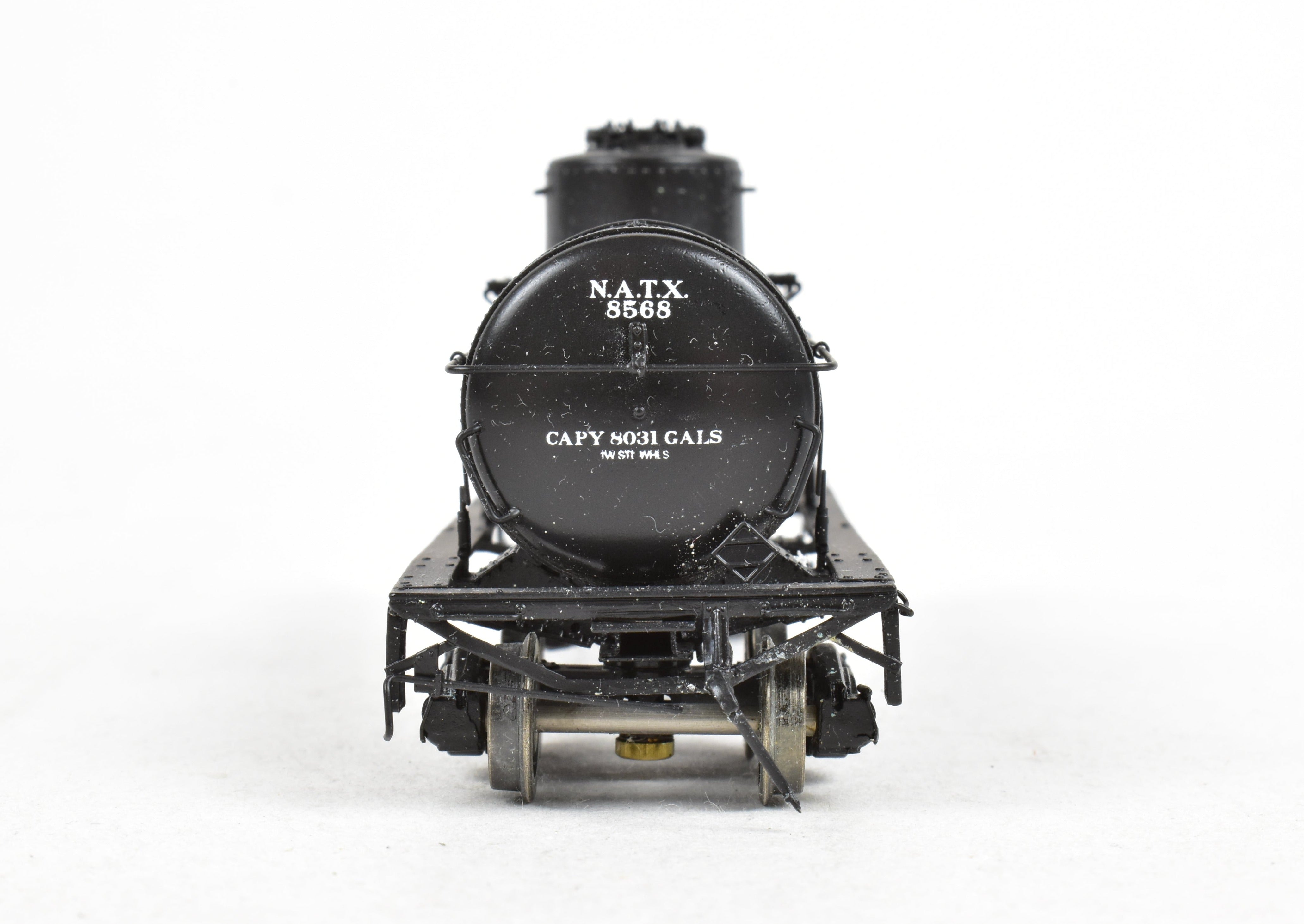 HO Scale Brass W. A. Drake/Red Caboose North American Tank Car - 8,000 Gallon Freight Tank Model