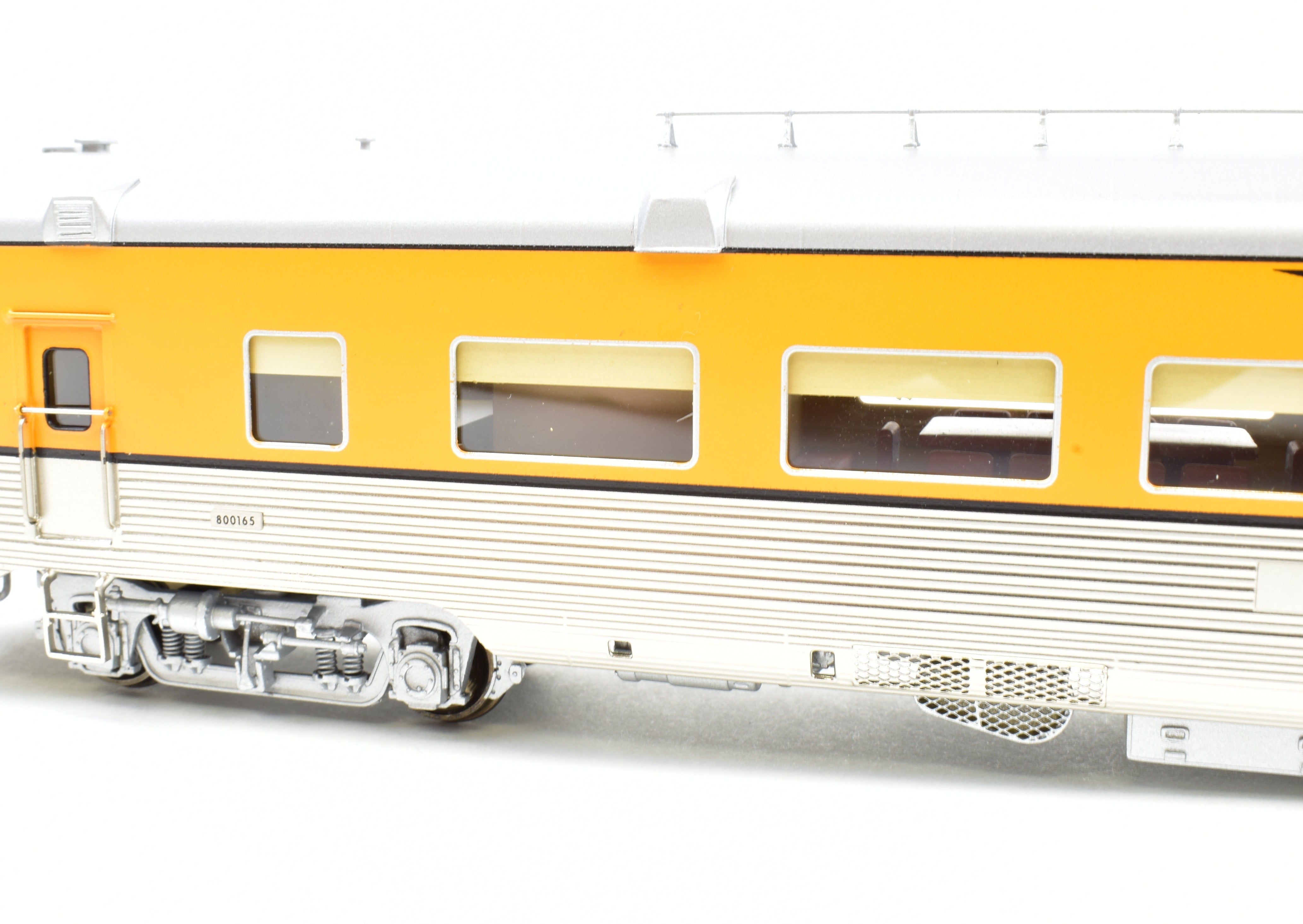 HO Scale Brass Division Point (D&RGW - Denver & Rio Grande Western) Lightweight Business Car with Kansas Factory Paint, Ideal for Model Train Enthusiasts