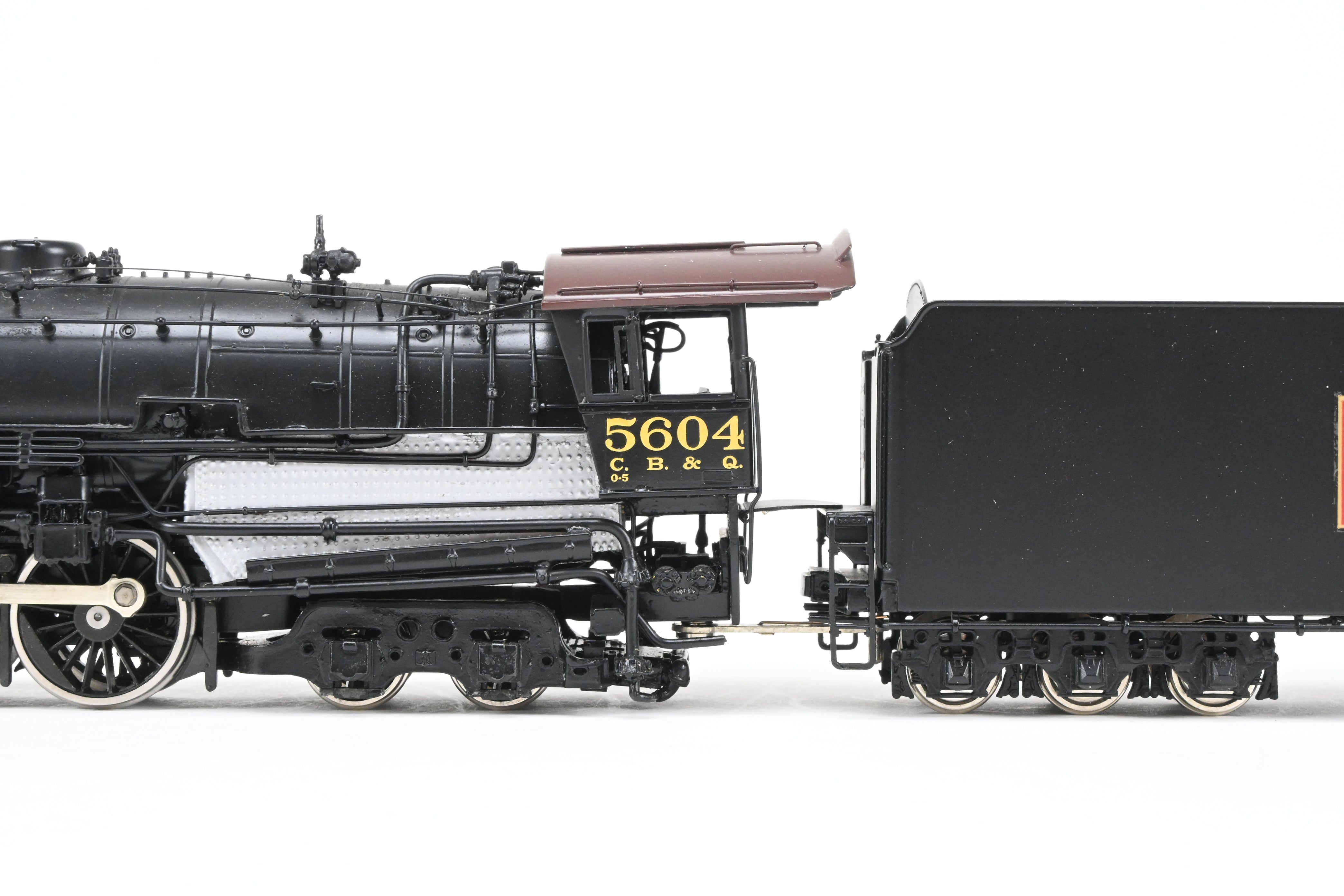 HO Scale Brass Oriental Limited CB&Q Burlington O-5 4-8-4 Open Cab Locomotive No. 5604
