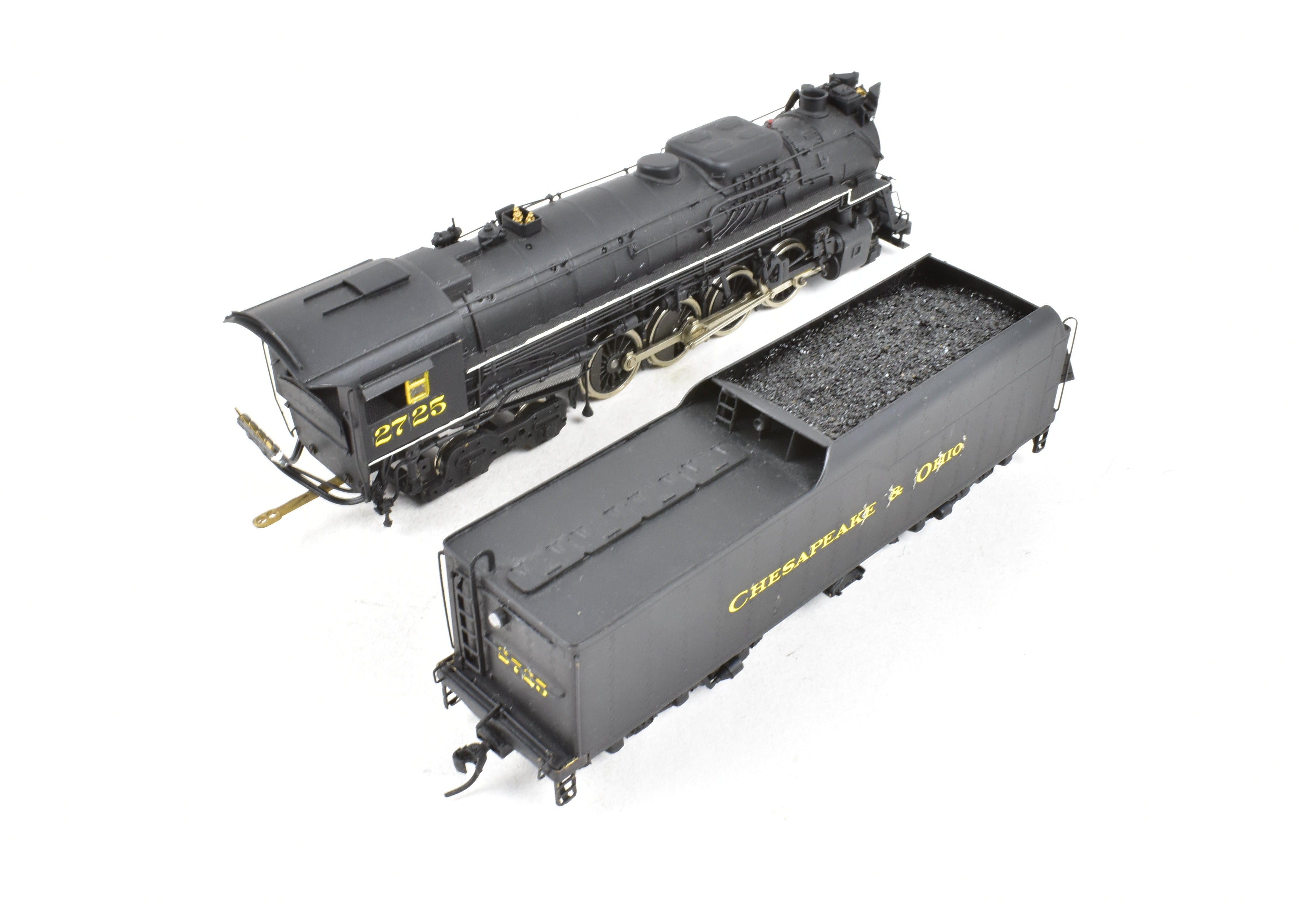 HO Scale Brass PFM Chesapeake & Ohio 2-8-4 Kanawha #2725 Custom Painted DCC Model