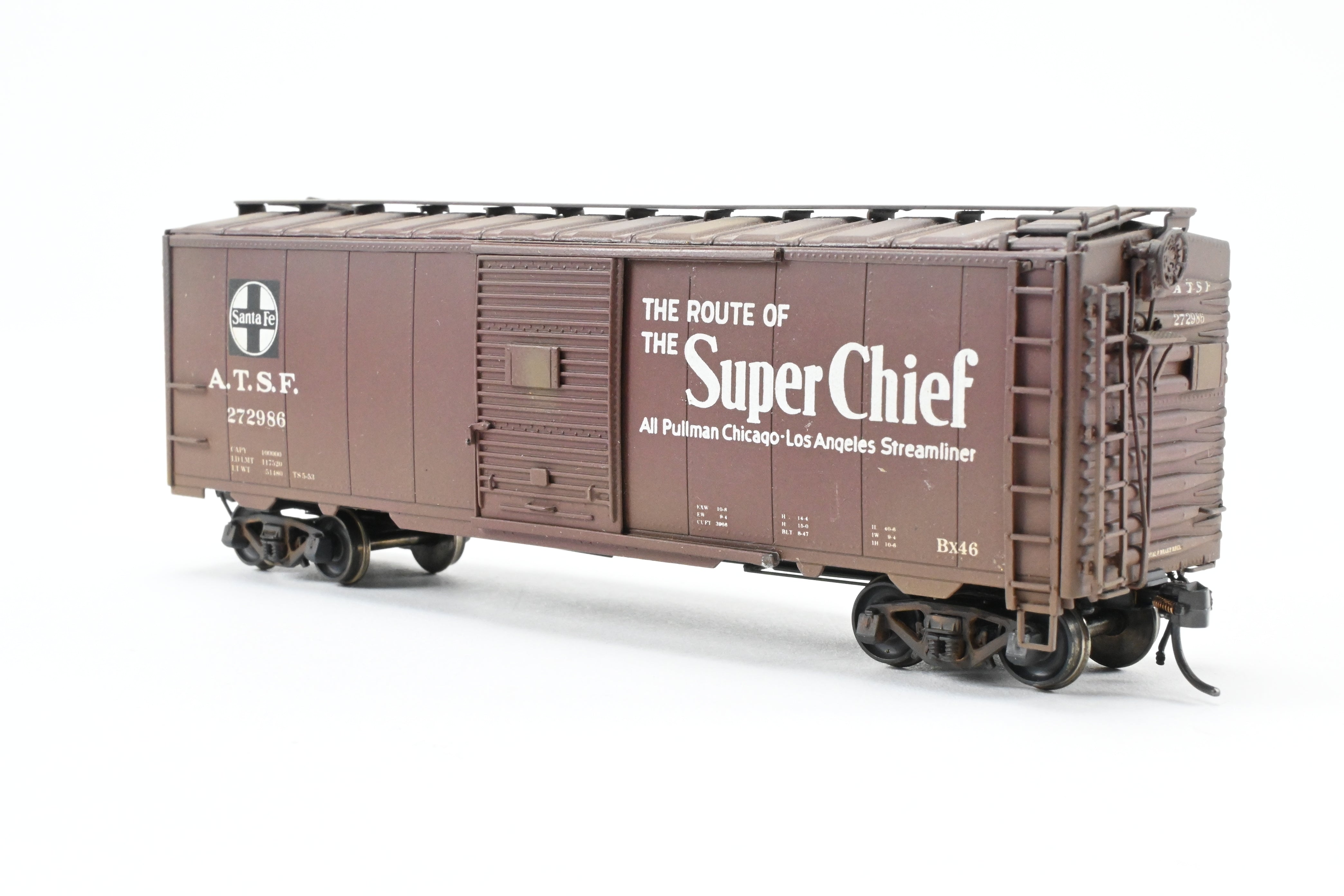 HO Brass Precision Scale Co. ATSF Santa Fe 1937 40' Single Door Boxcar No. 272986