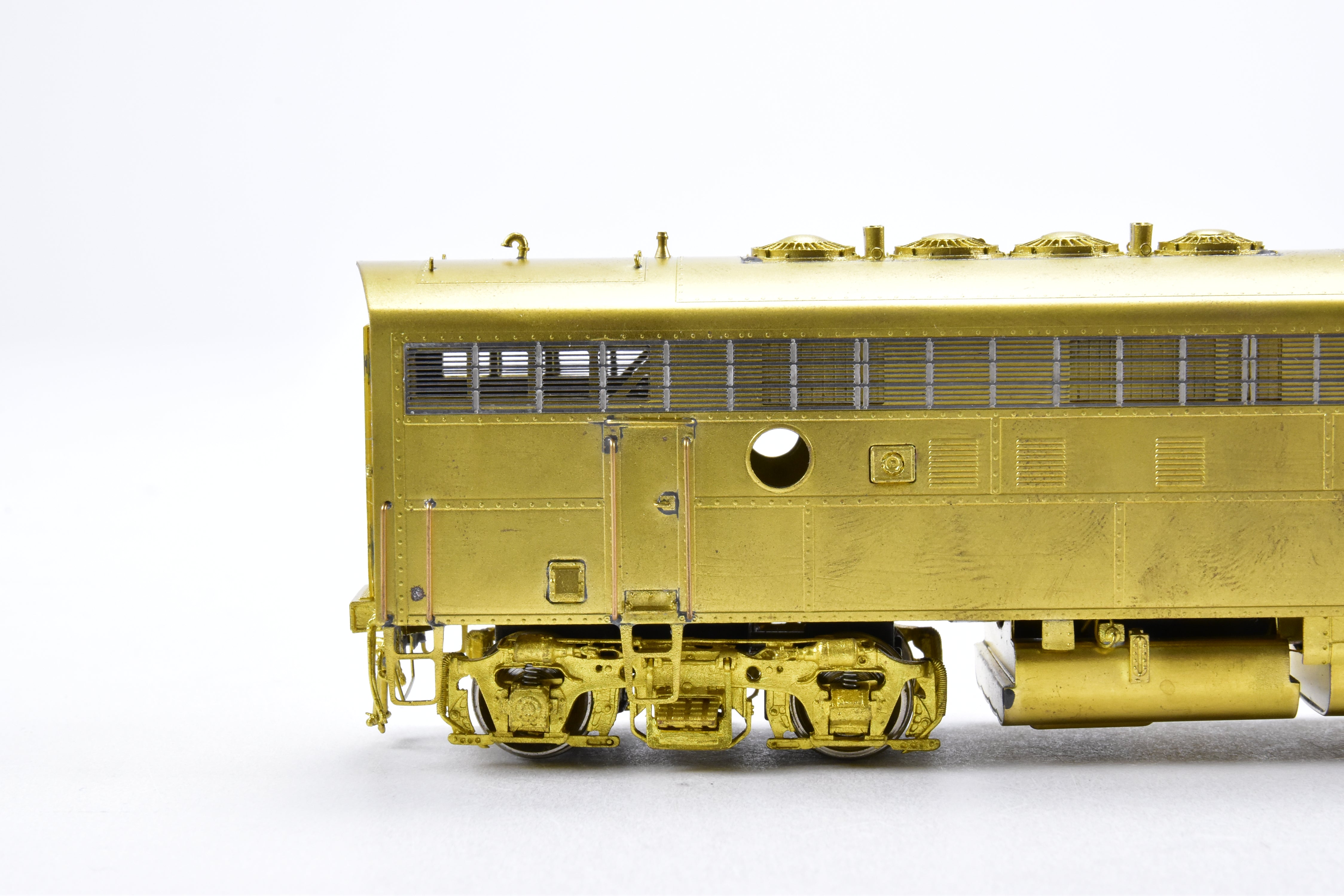HO Scale Brass Model Train - Overland Models Inc. (OMI) Western Pacific EMD F7A Locomotives Nos. 913, 921 with Snowplow Pilot from the 1970 Era
