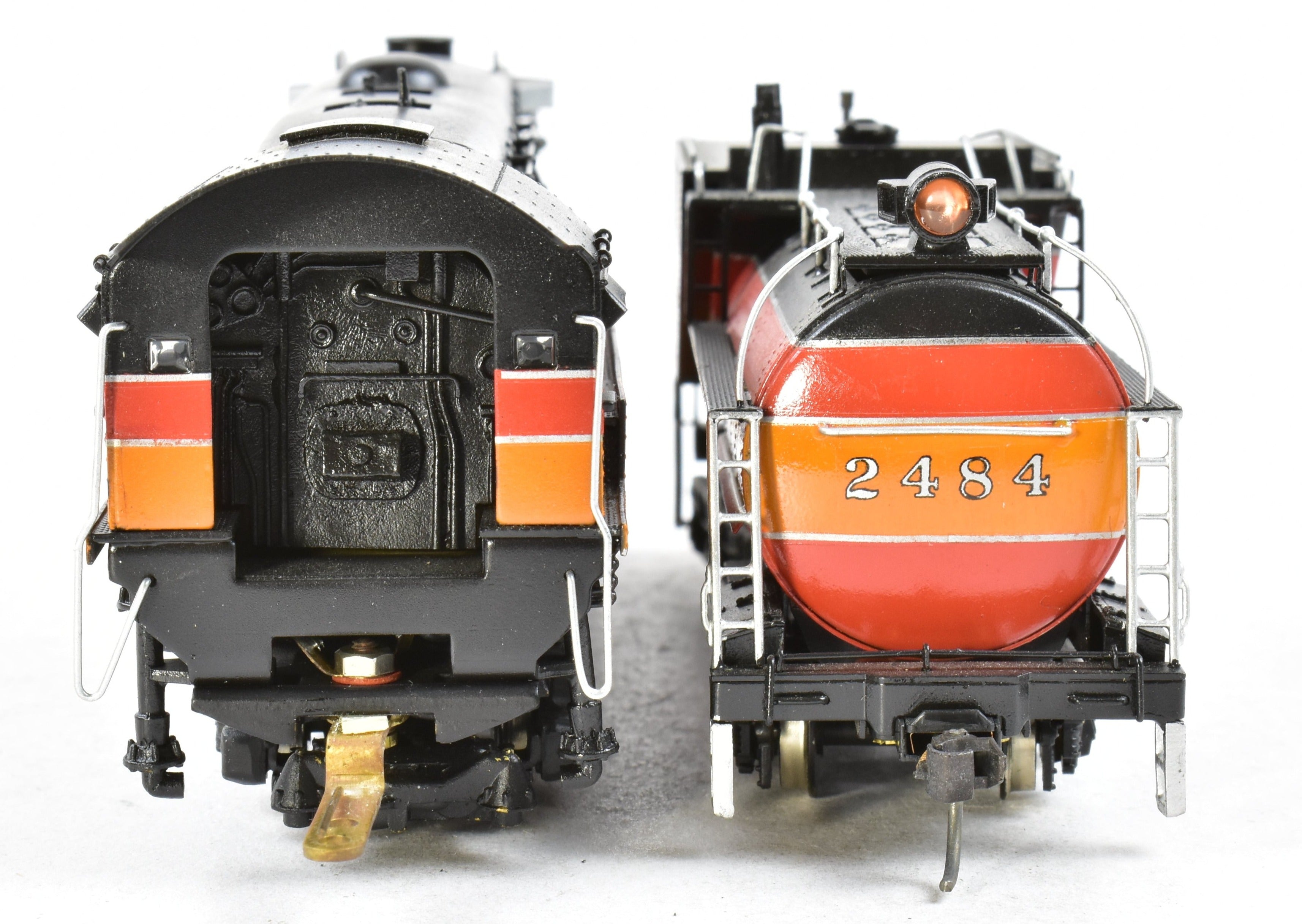 HO Scale Brass Model Train by Westside Model Co. - Southern Pacific Class P - 10 4 - 6 - 2 Streamlined Pro Painted Daylight No. 2484 with Can Motor Upgrade