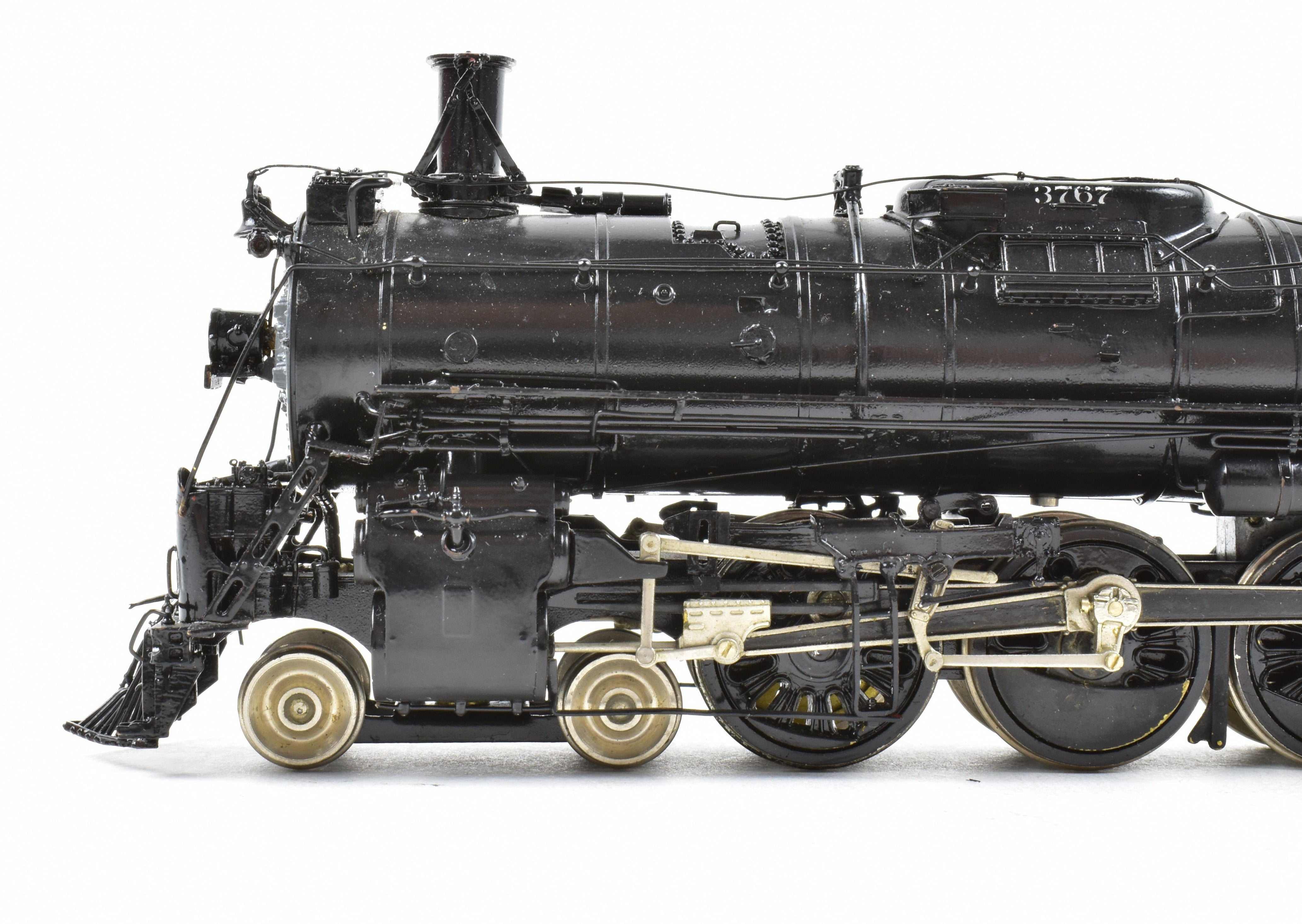 HO Scale Brass Key Imports ATSF - Santa Fe 3765 Class 4-8-4 Northern Steam Locomotive Custom Painted with the Number 3767