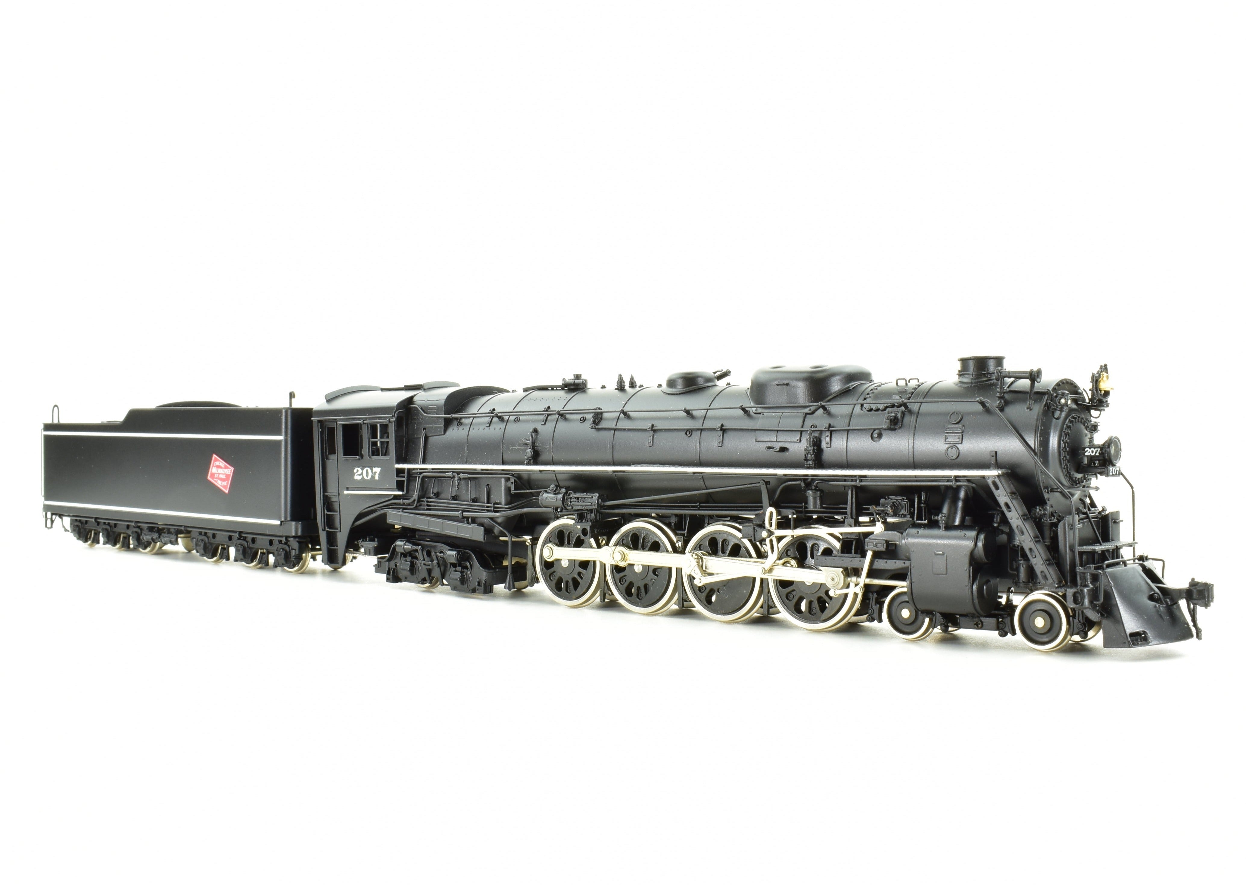 Rare HO Scale Brass Model Train - PFM Fujiyama Milwaukee Road 4-8-4 Class S-2 1985 Factory Painted
