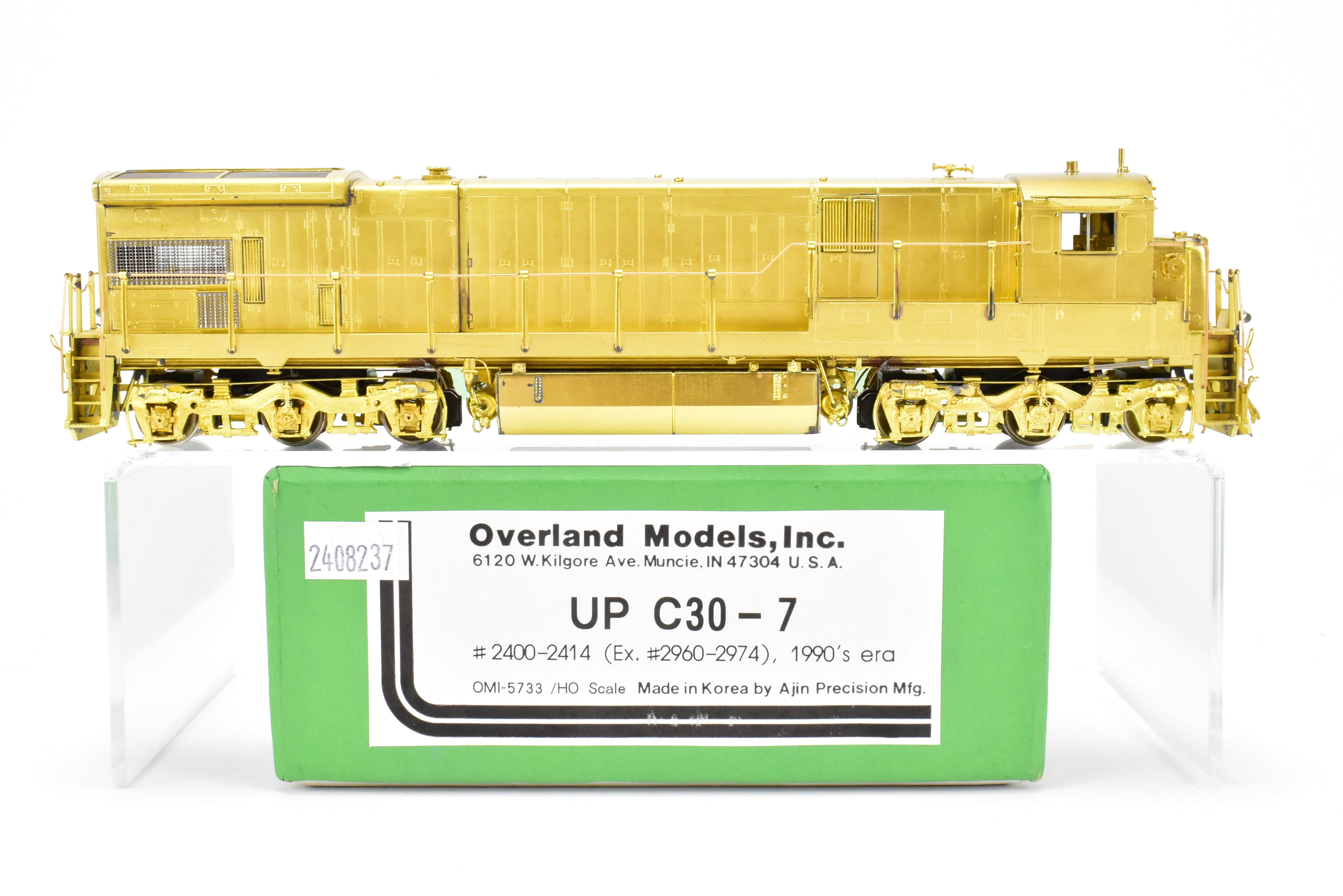 HO Scale Brass UP Union Pacific GE C30 - 7 Model from 1990s by Overland Models Inc