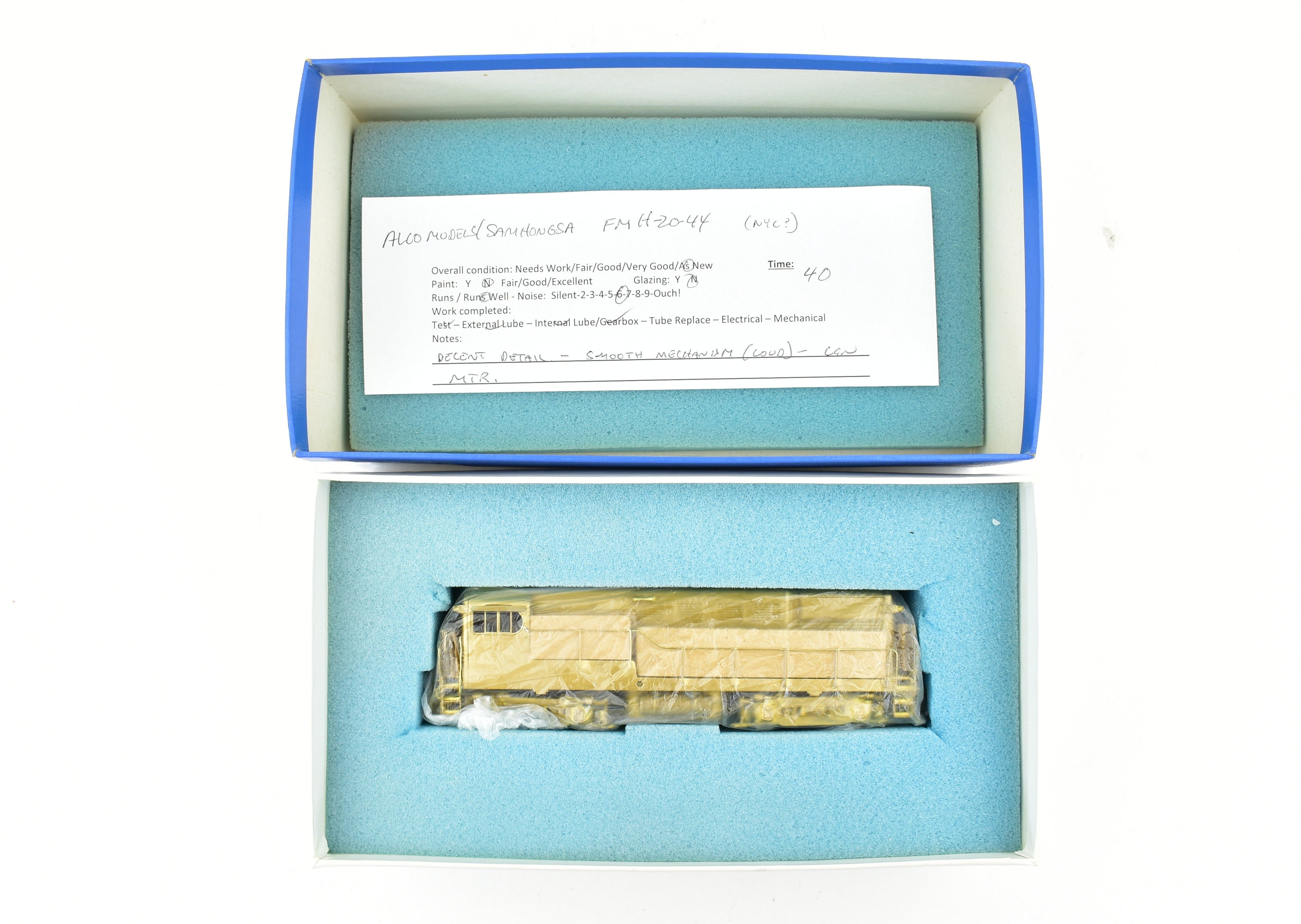 HO Scale Brass Alco NYC & Various Roads Fairbanks Morse FM H - 20 - 44 Switcher Model