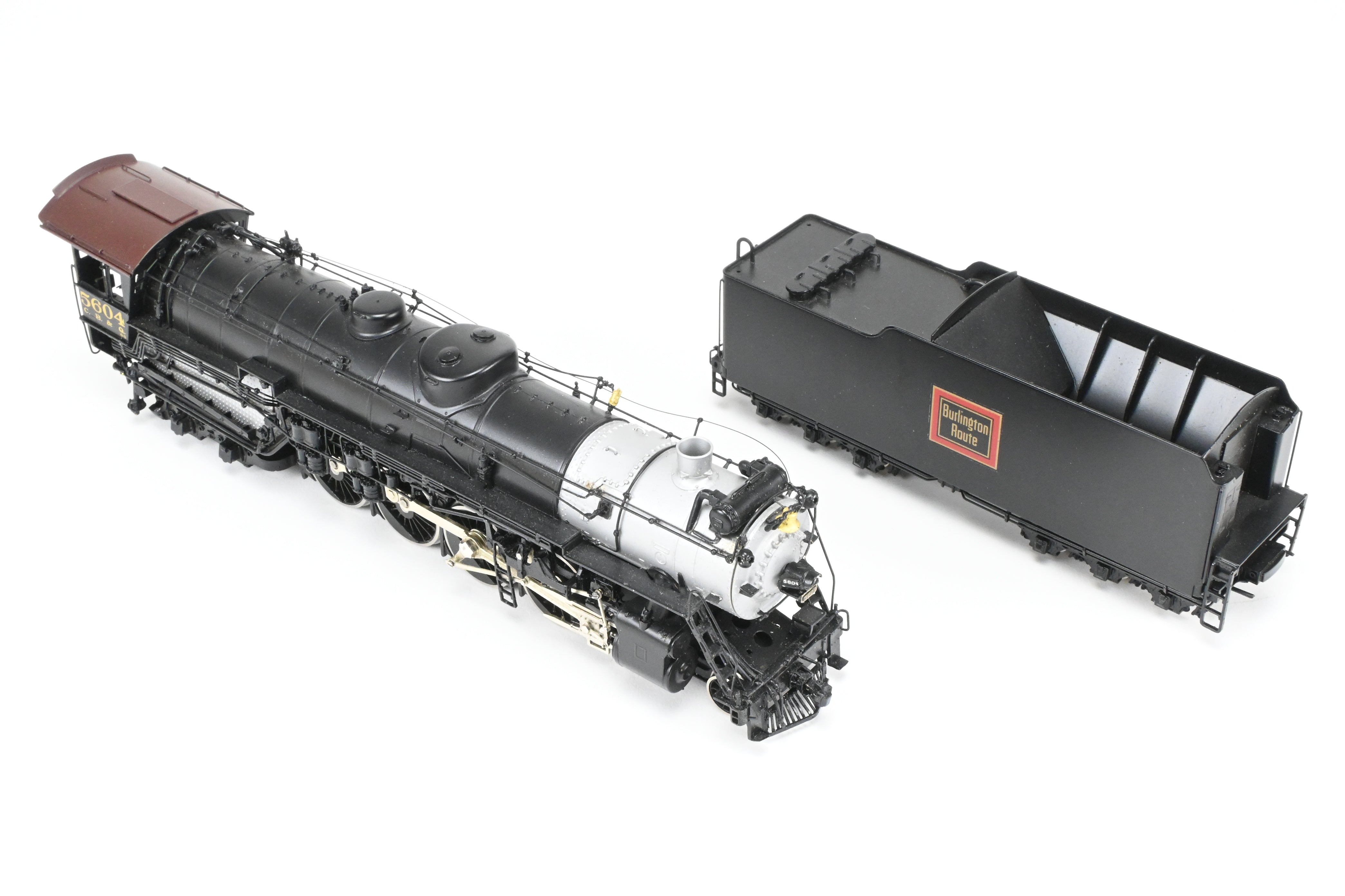 HO Scale Brass Oriental Limited CB&Q Burlington O-5 4-8-4 Open Cab Locomotive No. 5604