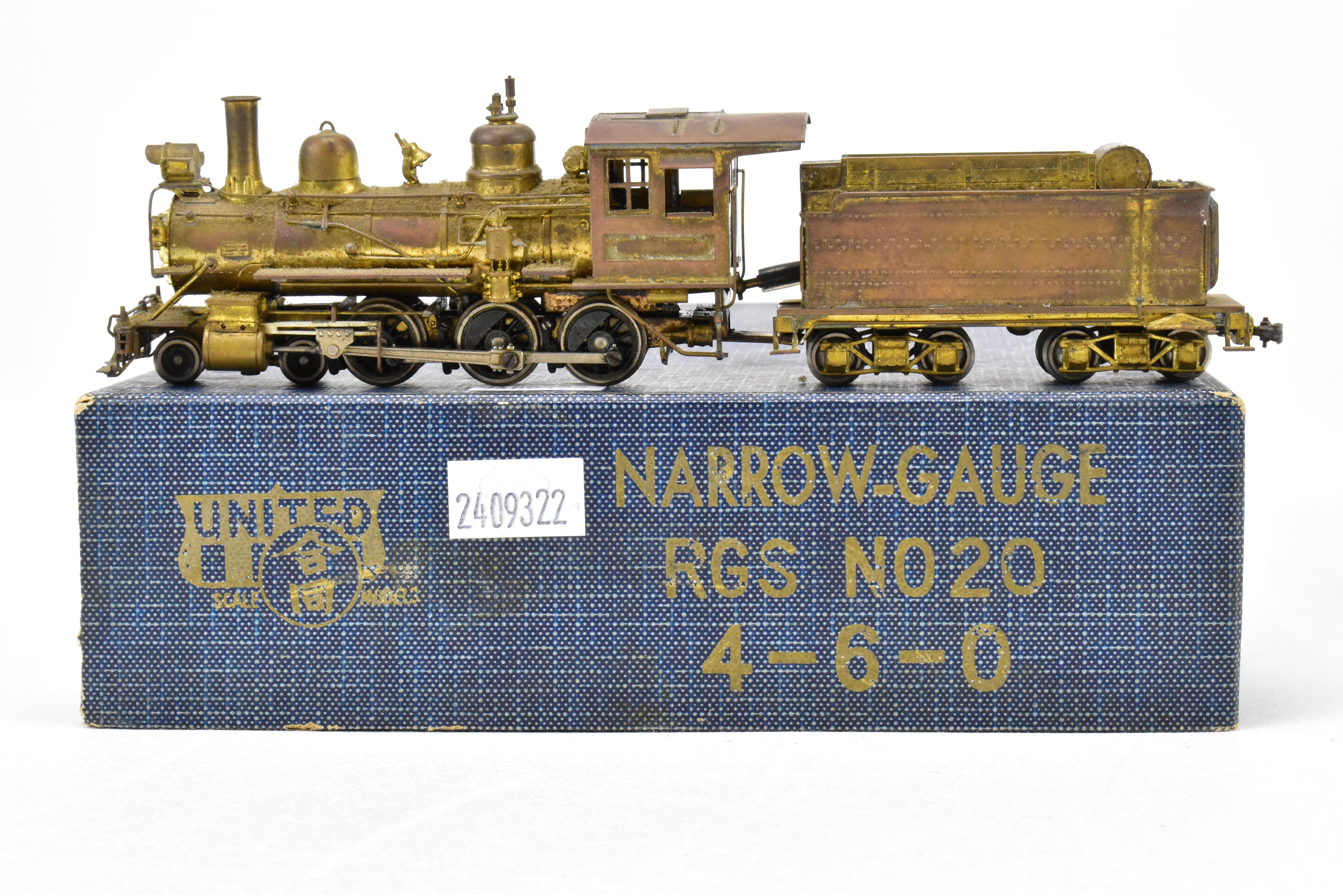 HOn3 United RGS - Rio Grande Southern 4-6-0 #20 Brass PFM Model