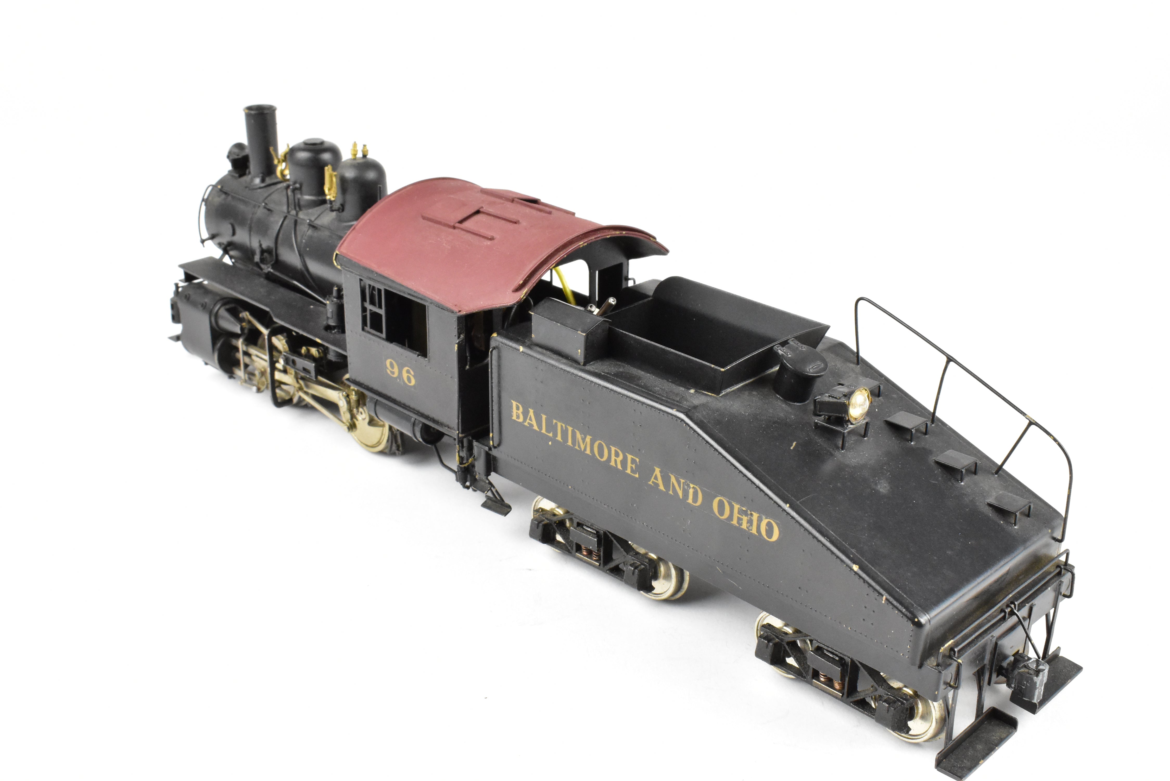 O Scale Brass Model Train - U.S. Hobbies B&O (Baltimore & Ohio) C-16 Class 0-4-0 CP Locomotive No. 96 Without Box