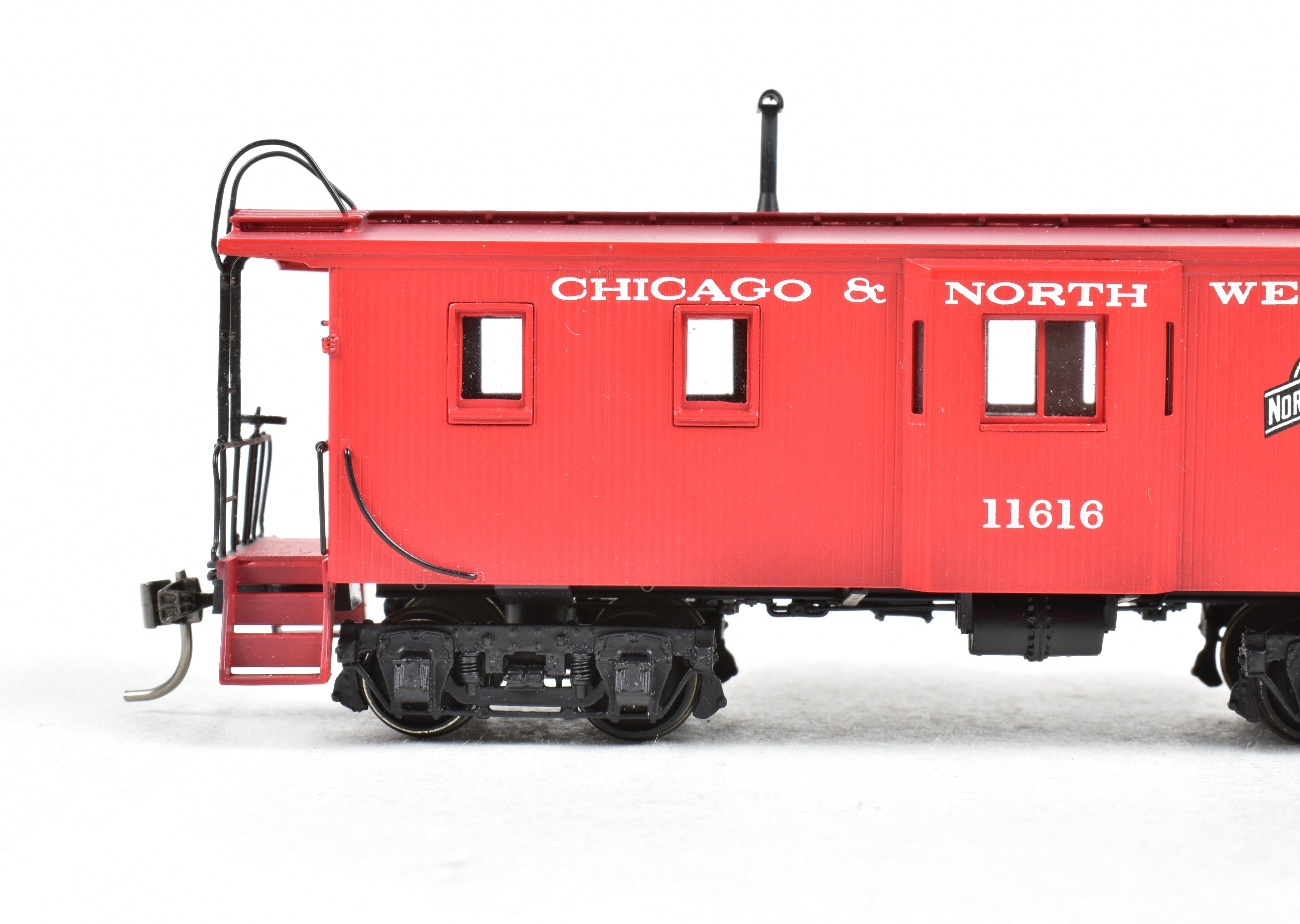 HO Brass DVP Chicago and North Western Bay Window Caboose FP 1996 Model