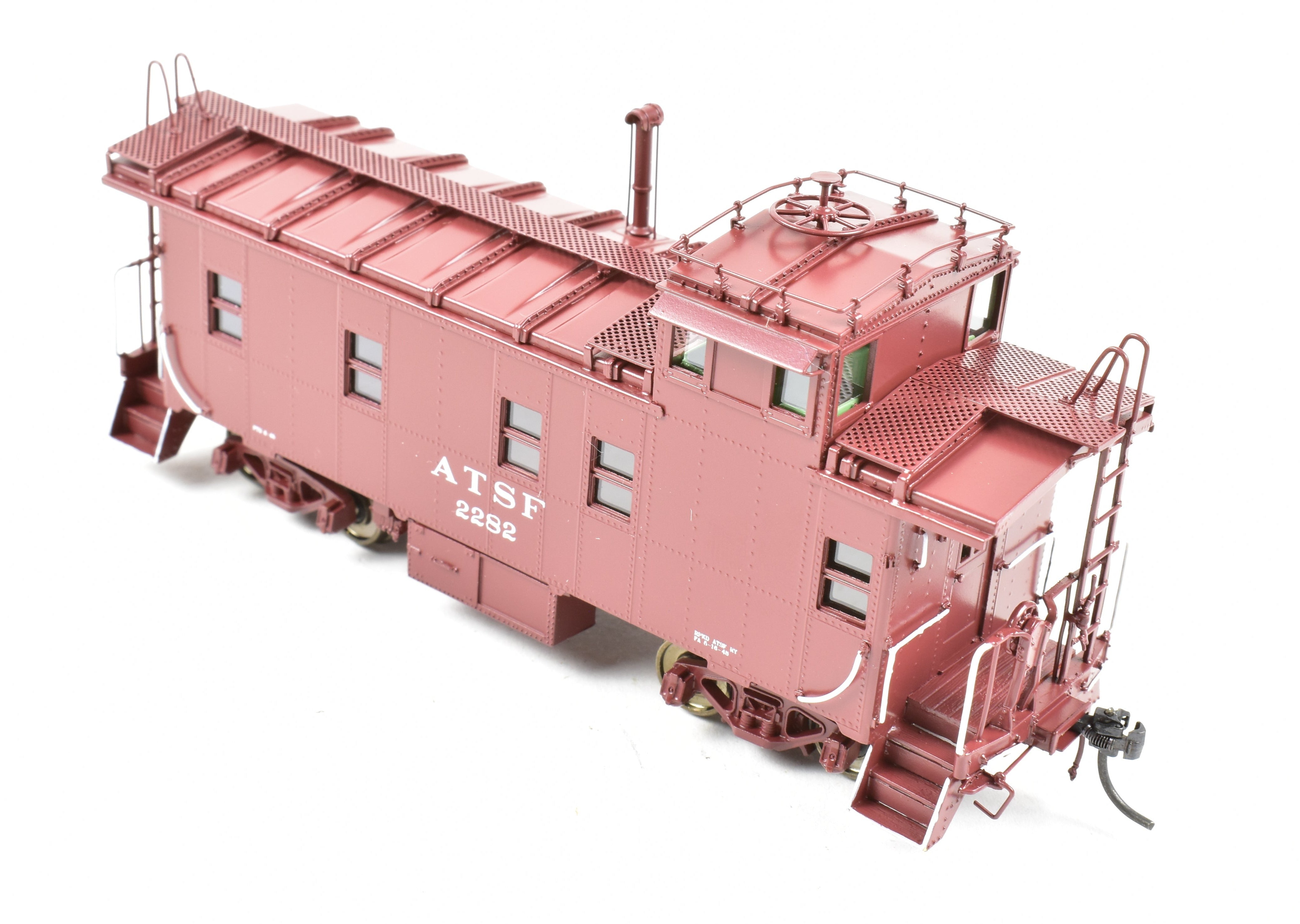 HO Brass DVP Santa Fe Peaked Roof Caboose with Antenna, Road #11616