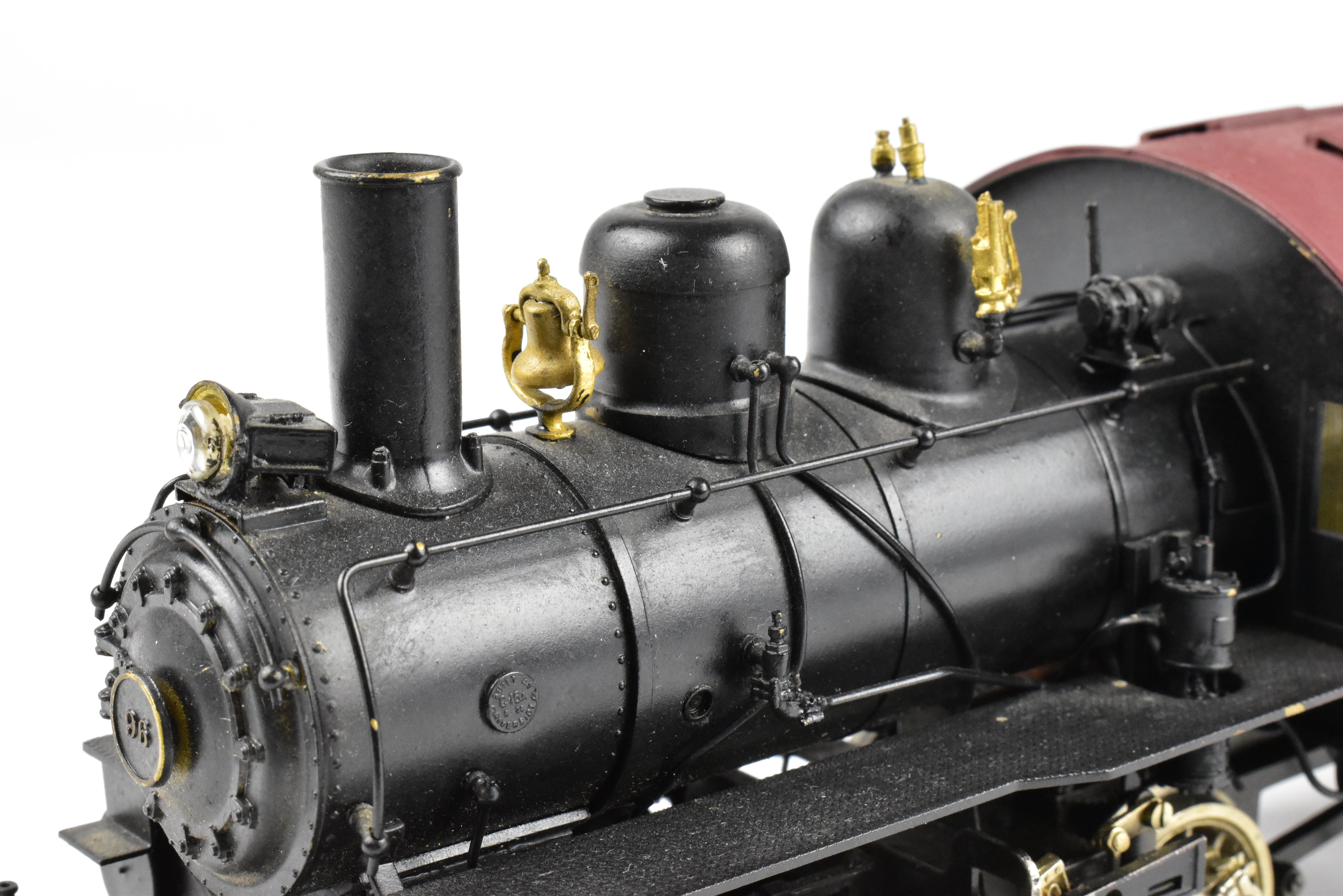 O Scale Brass Model Train - U.S. Hobbies B&O (Baltimore & Ohio) C-16 Class 0-4-0 CP Locomotive No. 96 Without Box