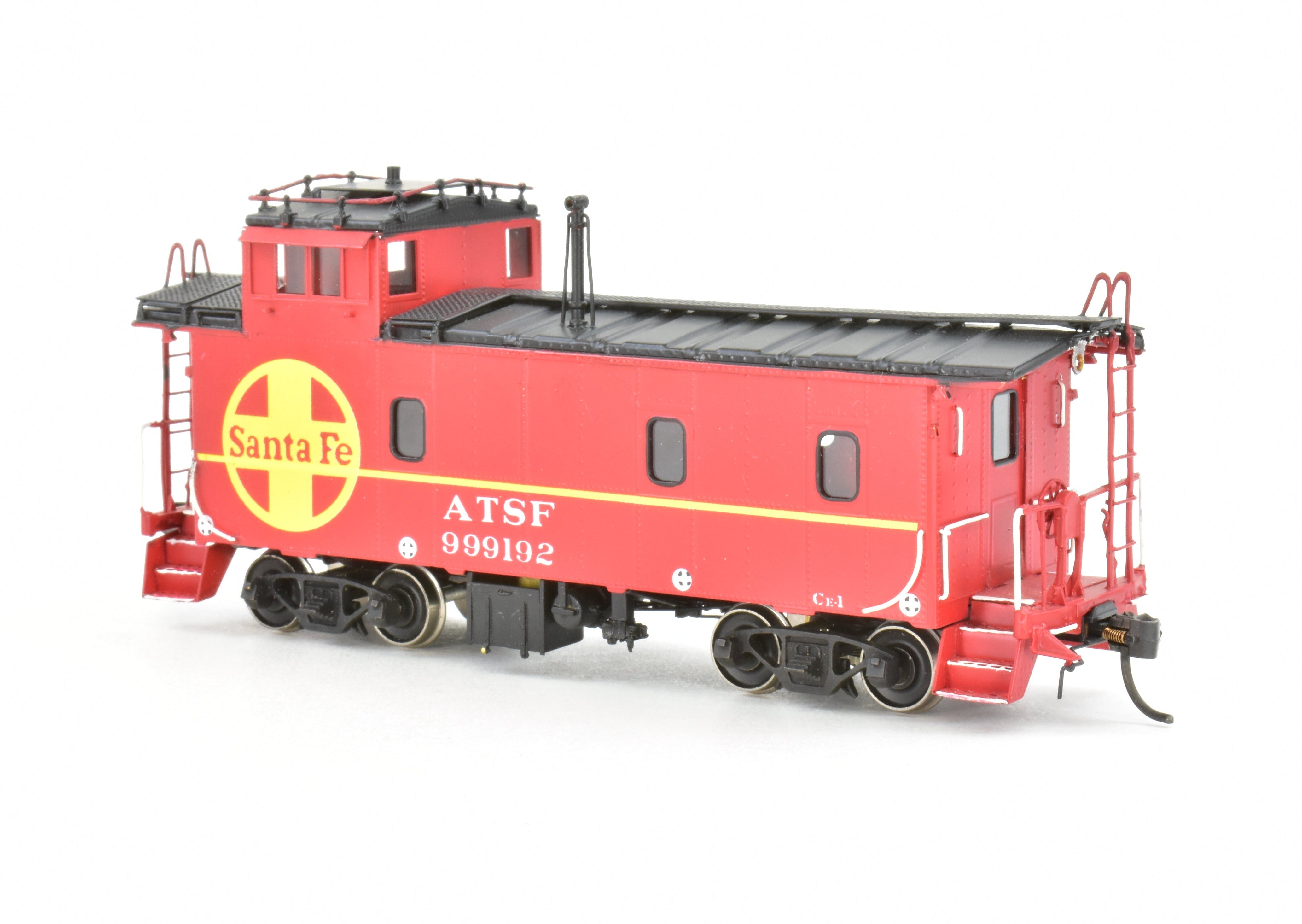 HO Scale Brass CIL Santa Fe Caboose - Challenger Imports AT & SF Class CE - 1 FP Model No. 999192, a Collectible Railroad Item