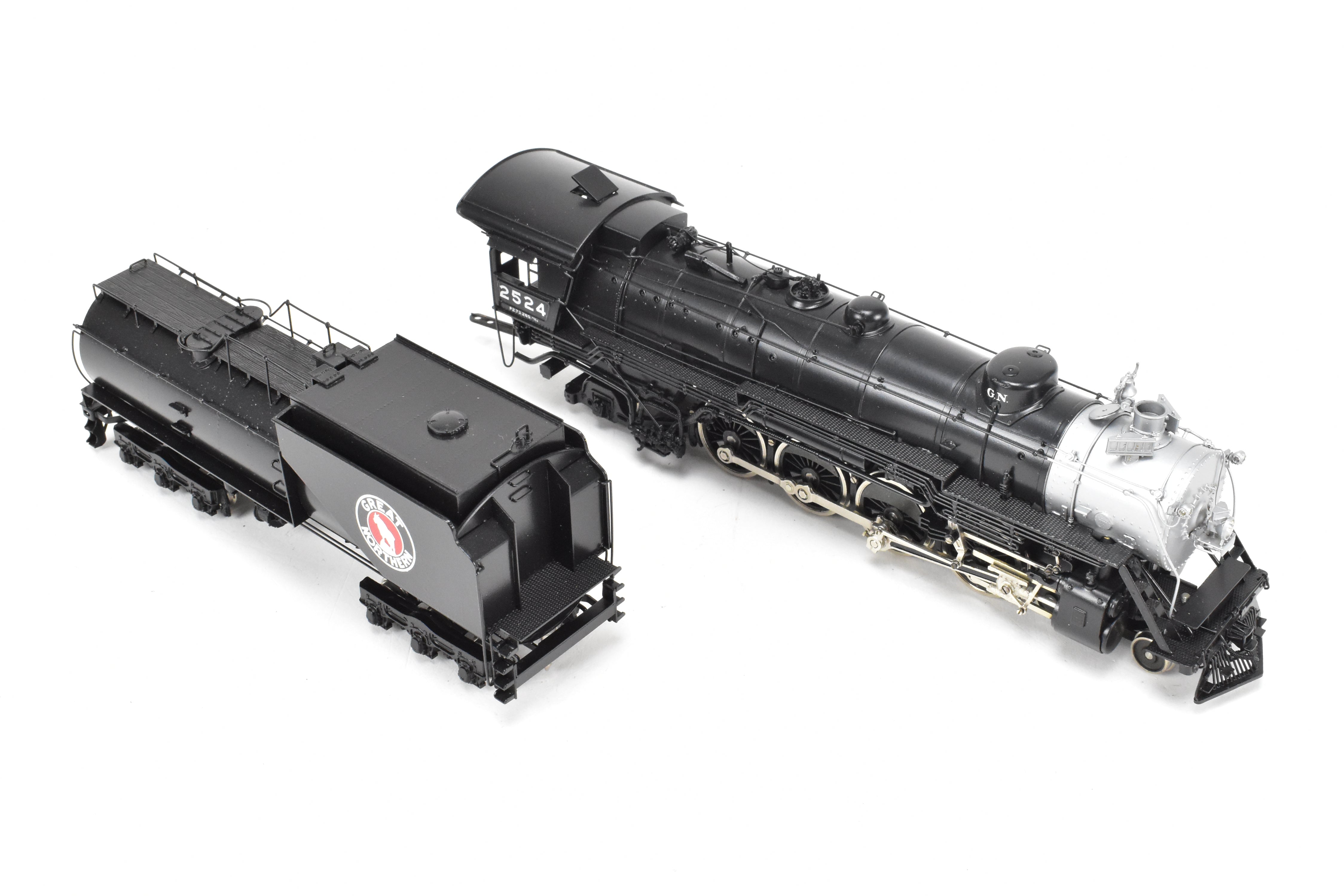 HO Brass Tenshodo Great Northern 4-8-2 Class P-2 Factory Painted Crown #2524, 1974 Run