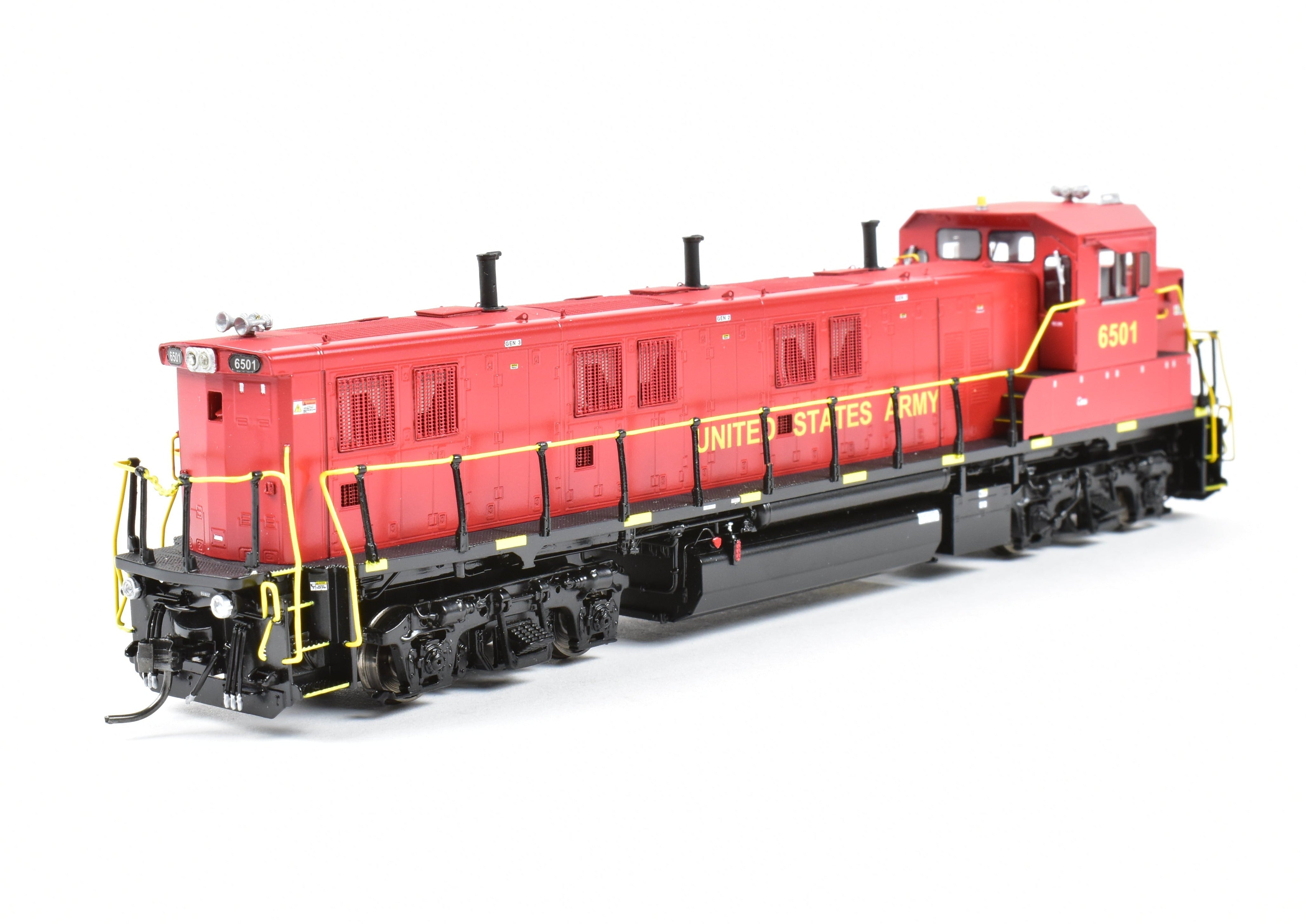 HO Scale Brass Model - Overland Models Inc. USAX U.S. Army 3GS21B Genset Factory Painted #6501 from American Model Train Collection
