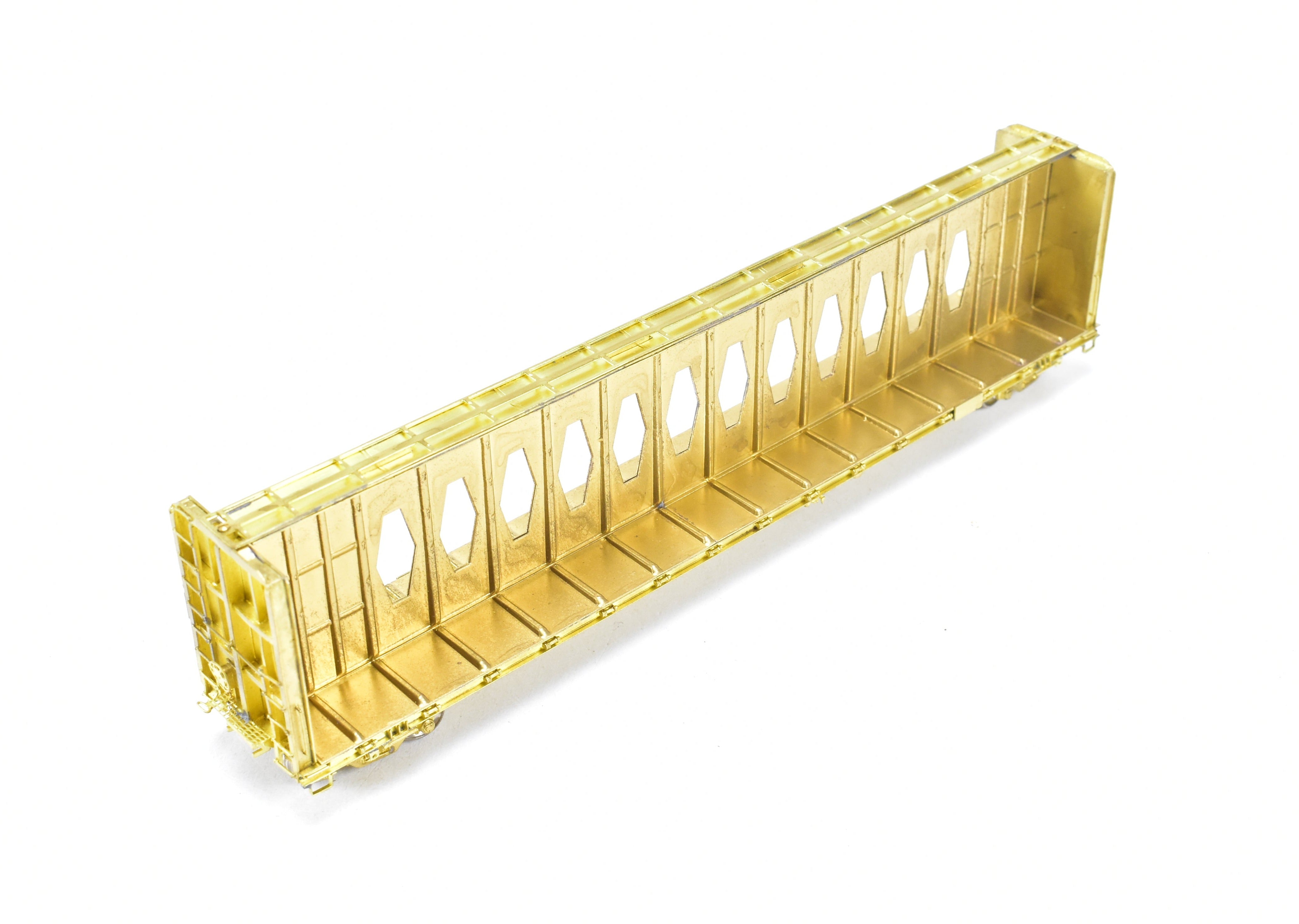 HO Scale Brass Thrall Center Beam 64-Foot Flat Car Model by Overland Models, Inc. for Various Roads