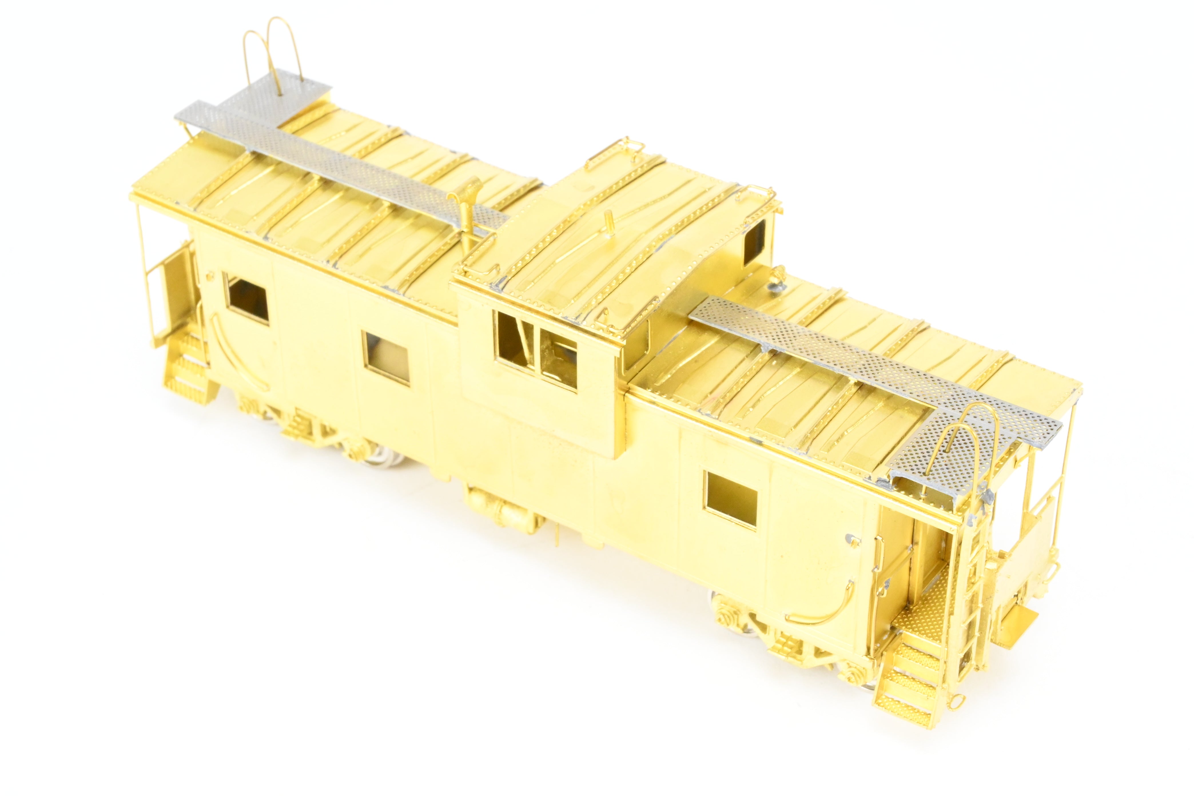 HO Scale Brass Connecting OMI - Overland Models, Inc. Spokane, Portland & Seattle International Wide Vision Caboose Model for Railroad Enthusiasts
