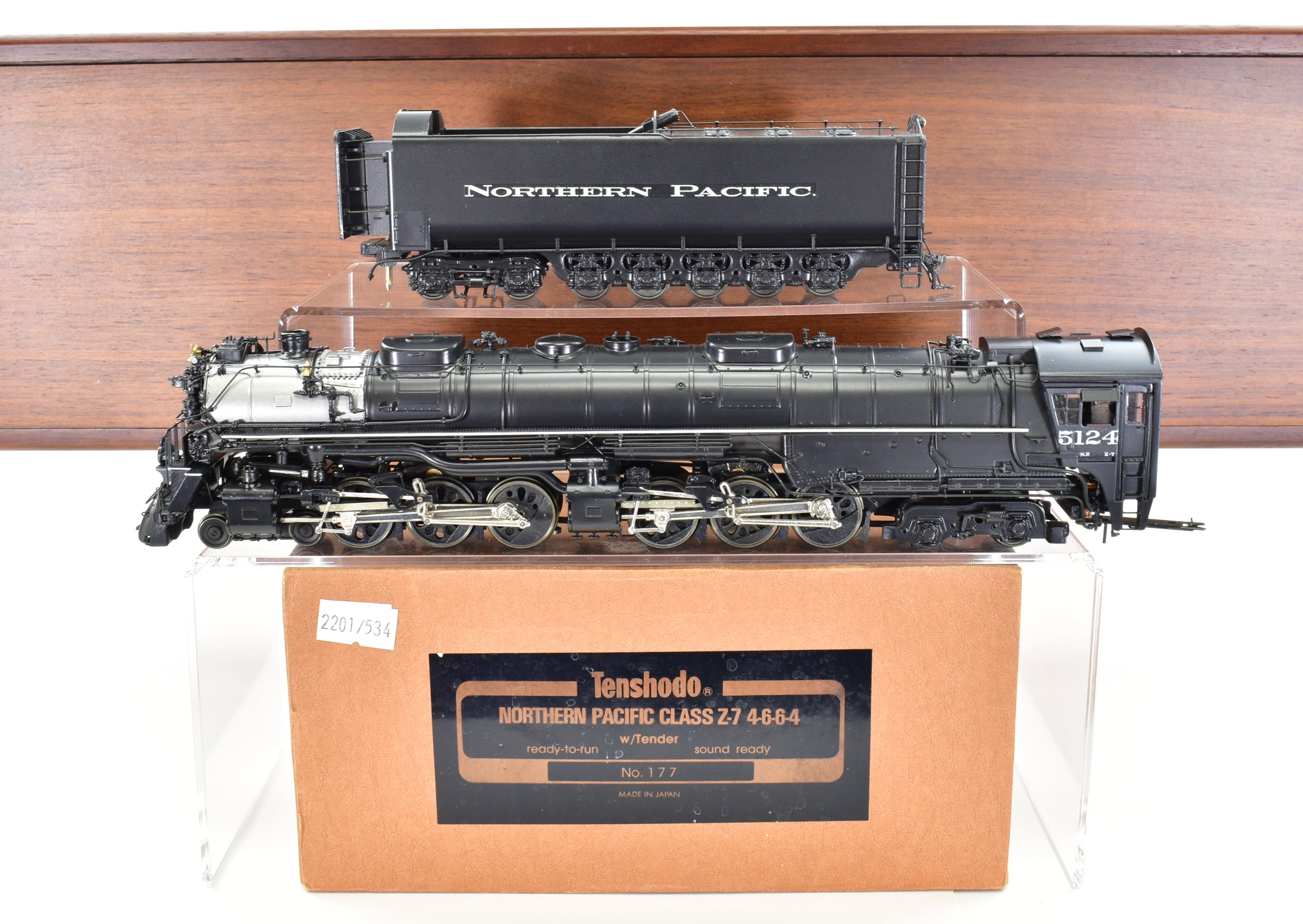 1995 HO Brass PFM - Tenshodo Northern Pacific Class Z-7 4-6-6-4 FP Model