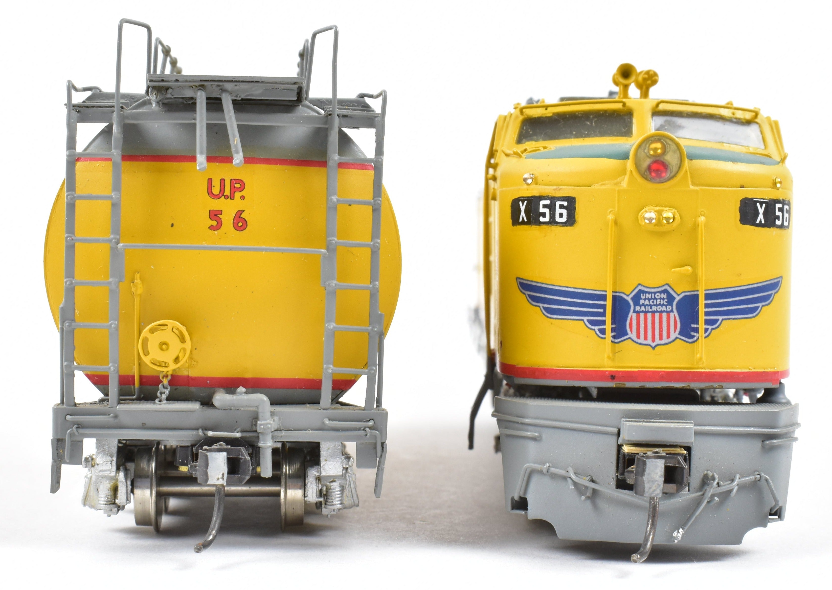 HO Brass UP Union Pacific Standard Turbine w/ Round Tender Custom Painted #56 by OMI