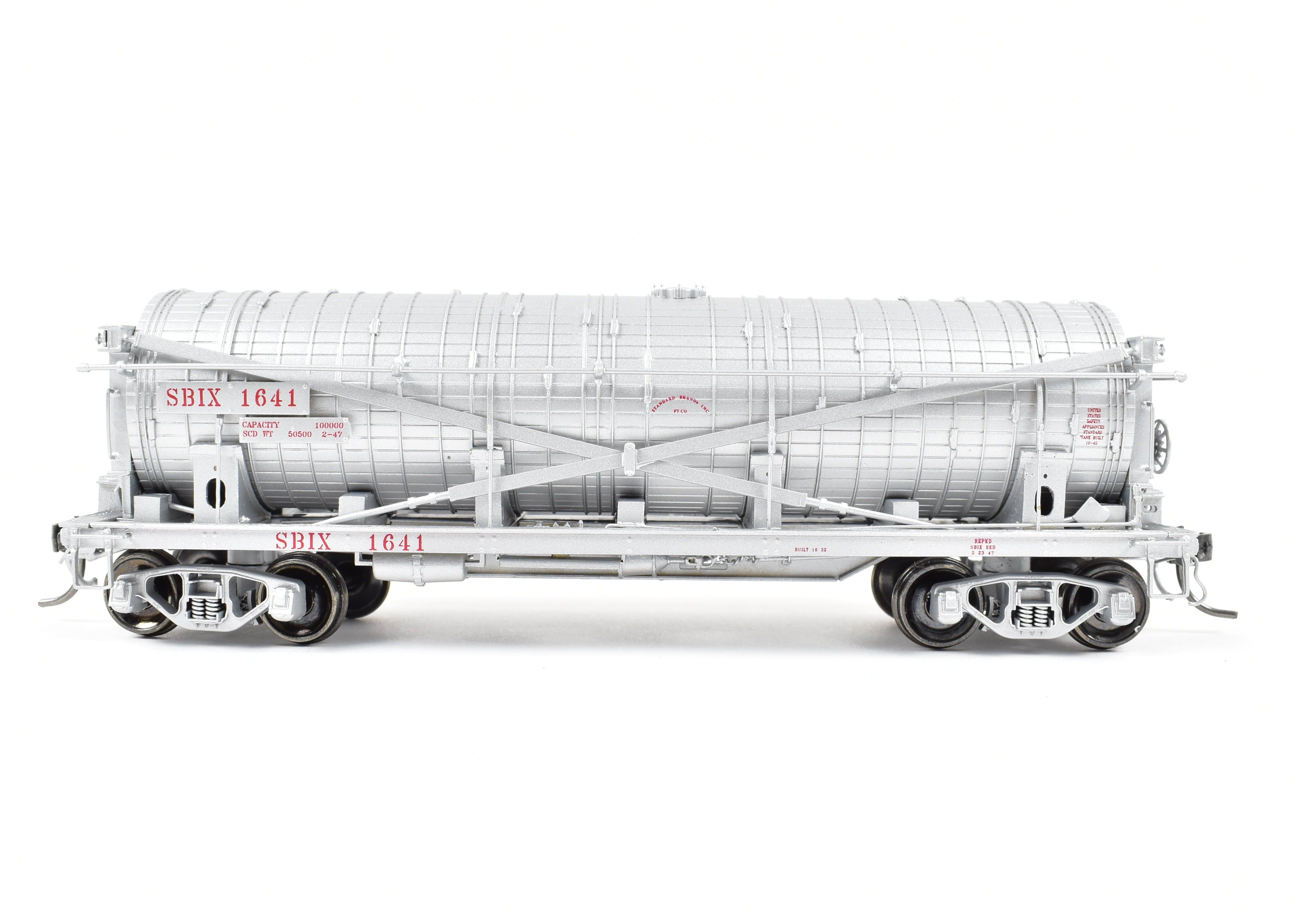 High - Quality HO Scale New Brass Model Train for North Bank Line, Standard Brand Vinegar Car with SBIX 1641 Specification