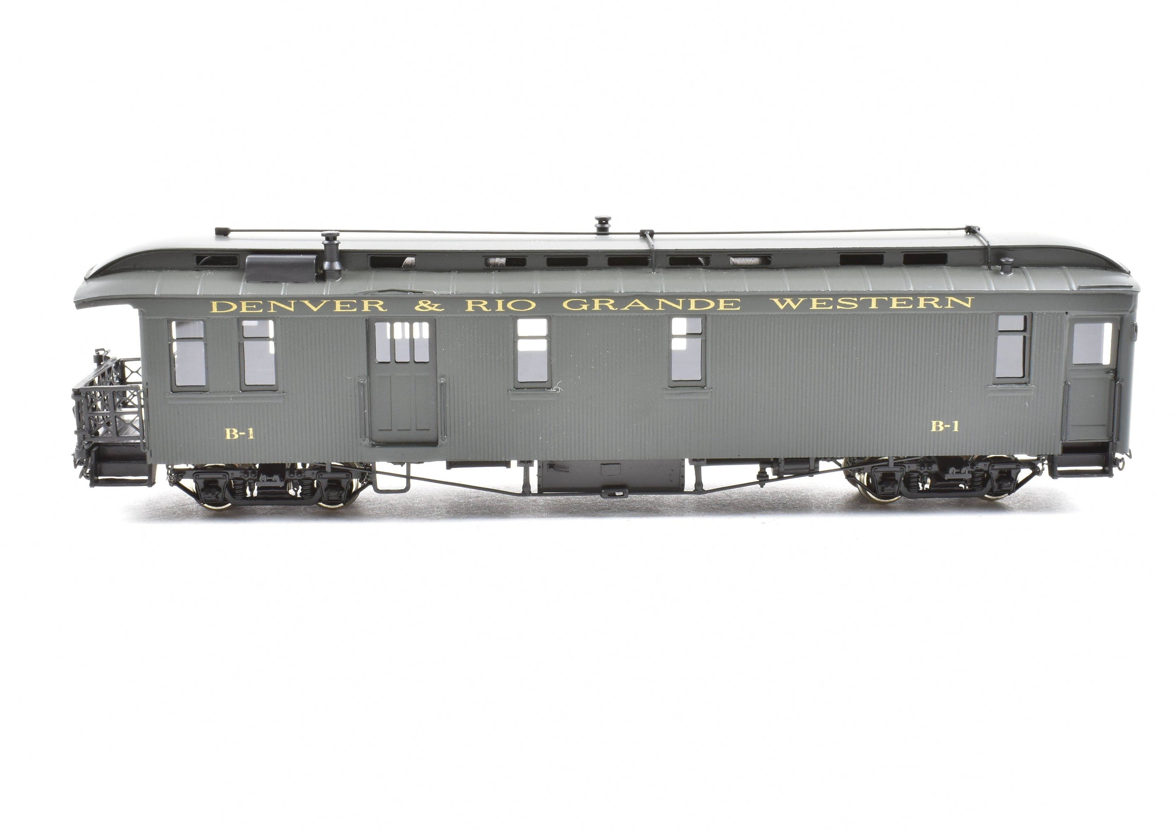 1999 HOn3 Brass Berlyn D&RGW Denver & Rio Grande Western B-1 FP Business Car Model
